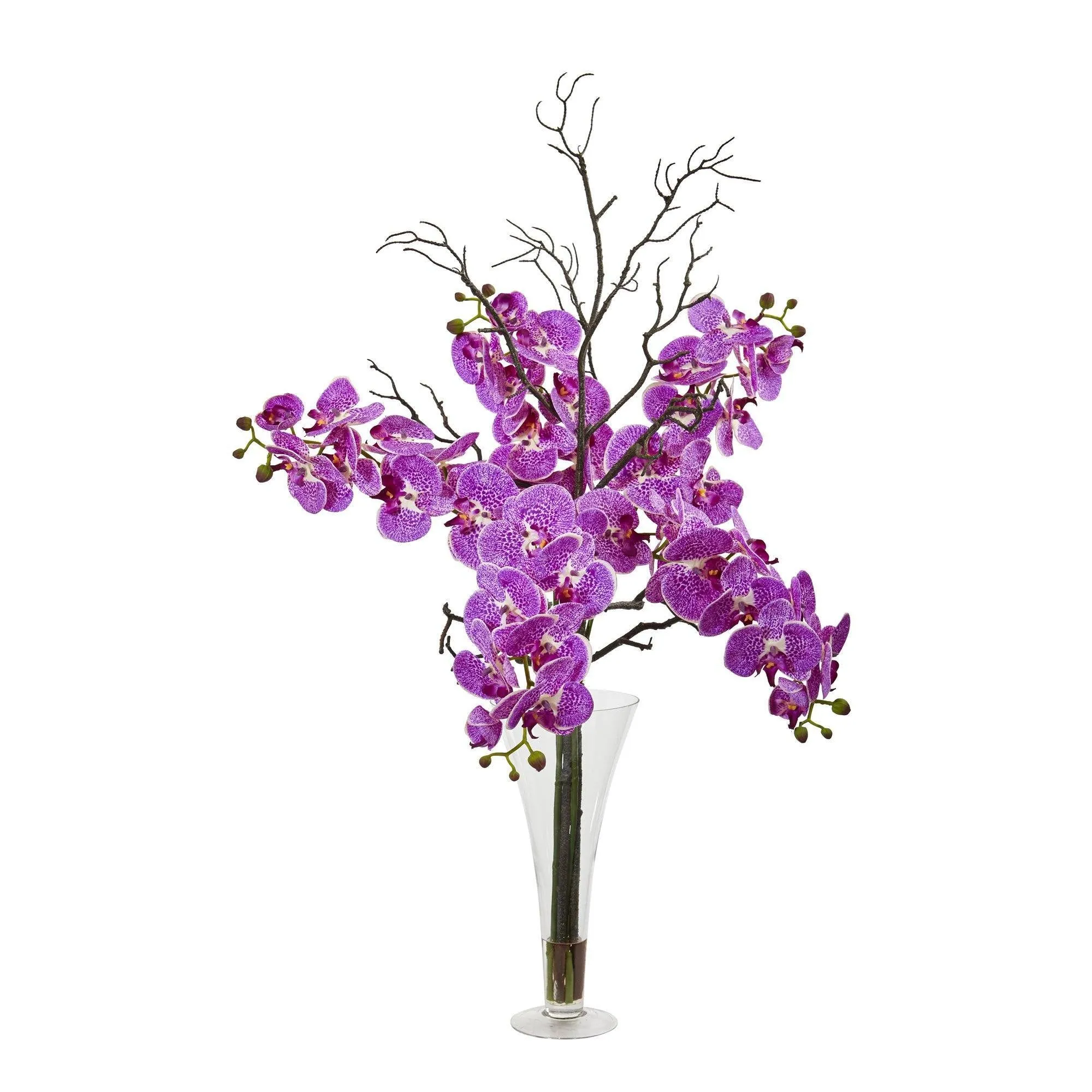 38” Elegant Phalaenopsis Orchid Arrangement in Flared Vase