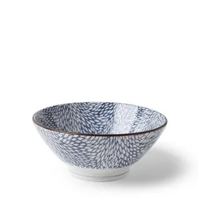 7" Bowl, Aizome Mums