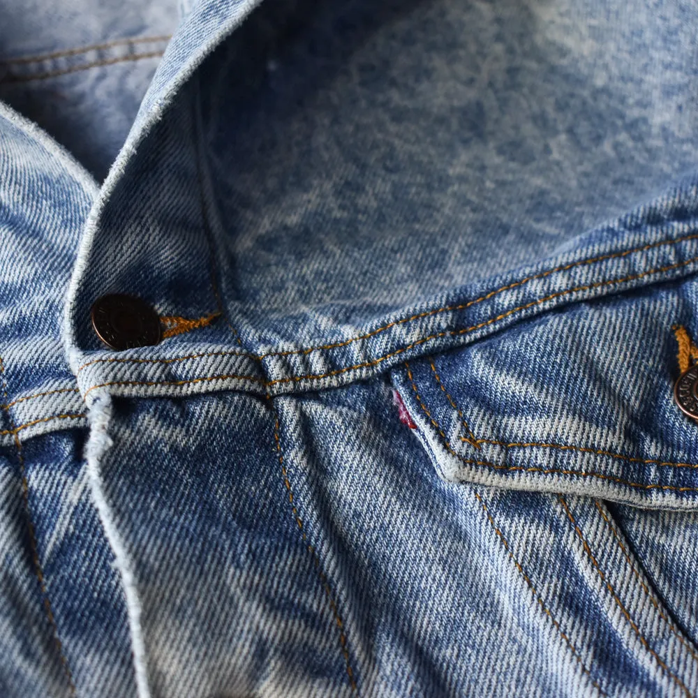 90’s Levi's 70507-0219 ケミカルウォッシュ デニムジャケット USA製 231008