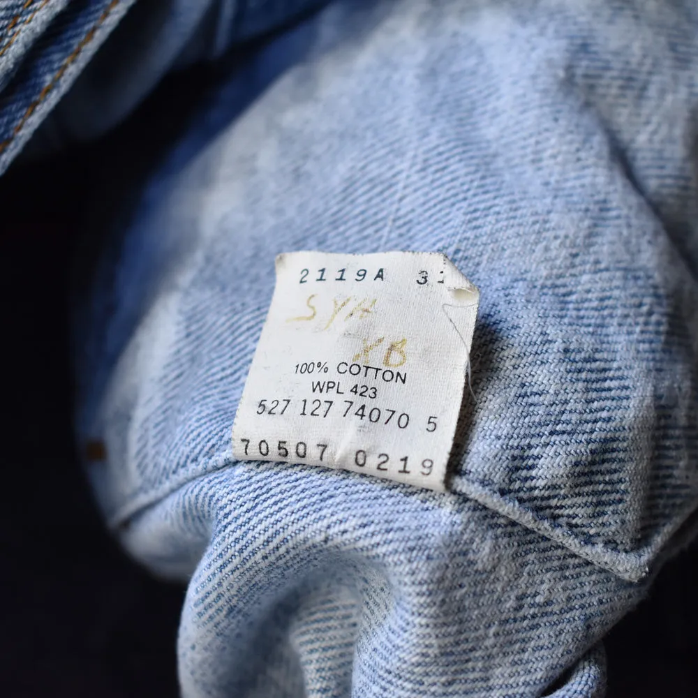 90’s Levi's 70507-0219 ケミカルウォッシュ デニムジャケット USA製 231008