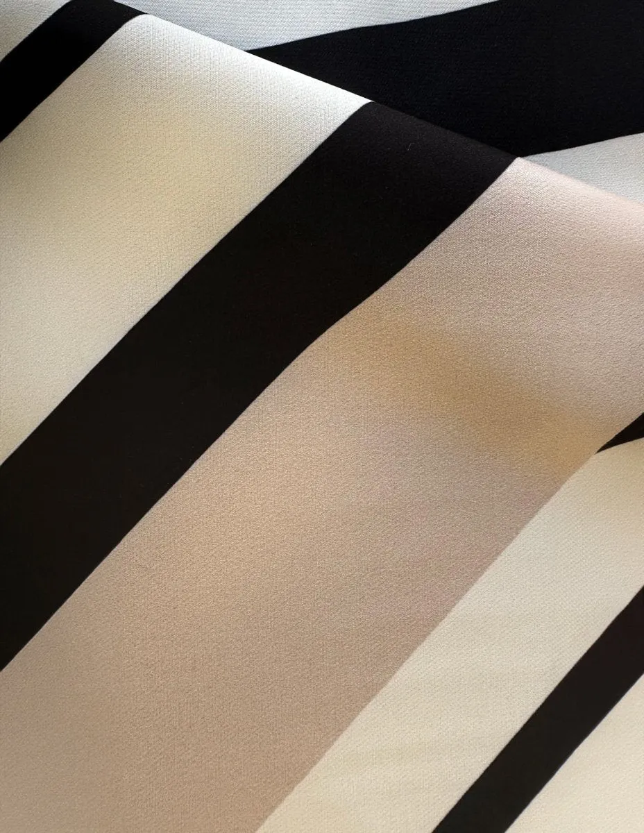 A line Beige Stripe Dress Margo SALE