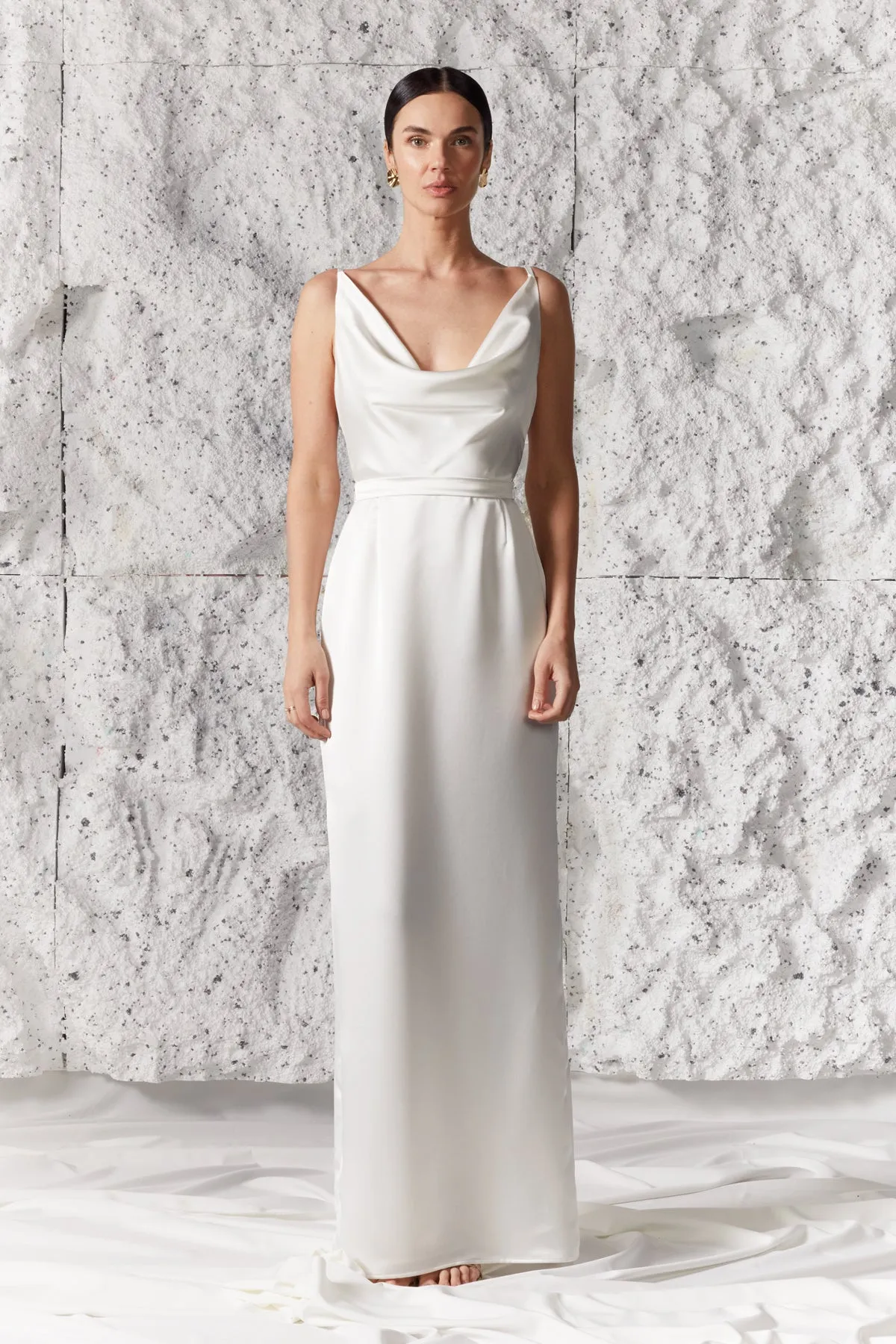 AMILA open back maxi bridal dress