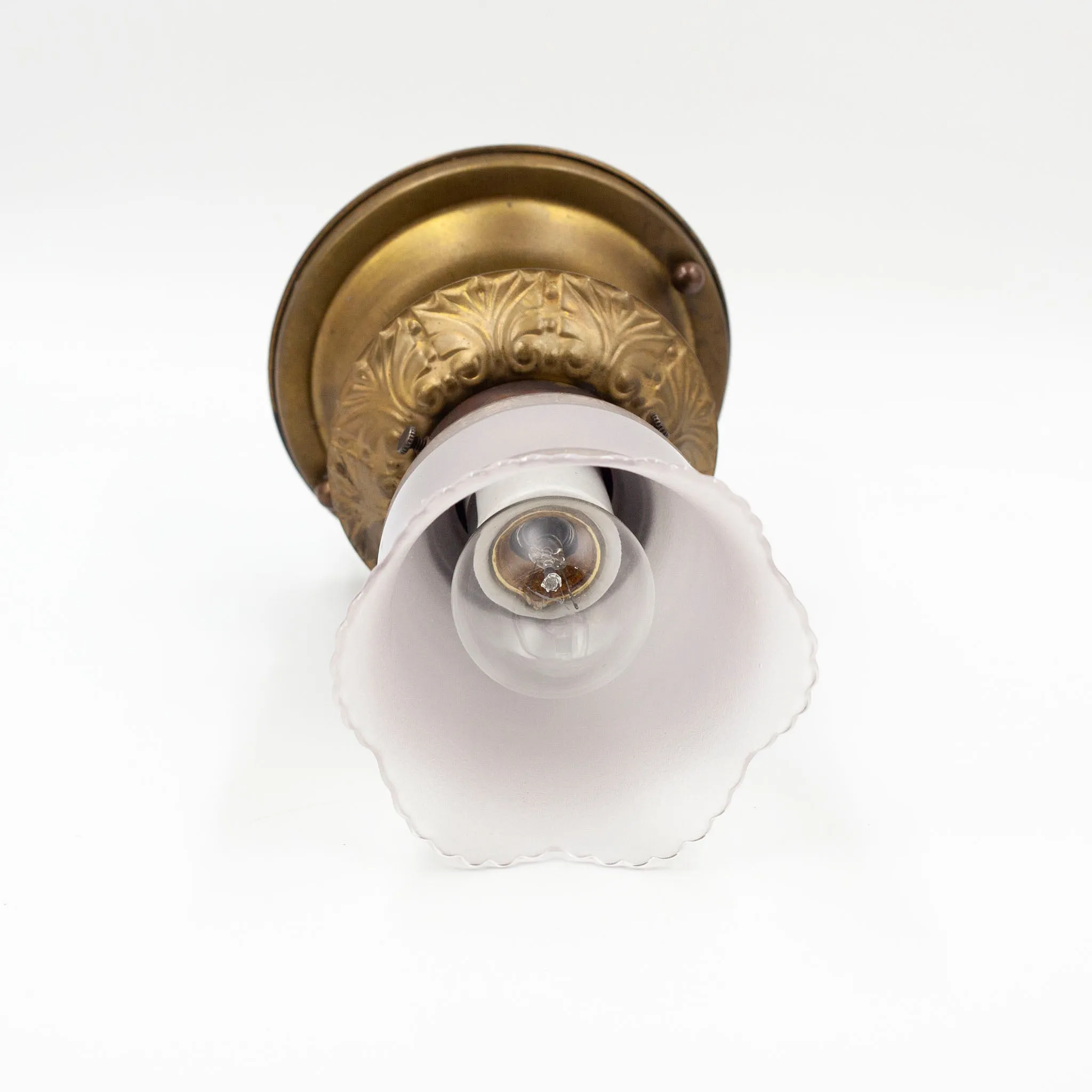 Art Nouveau Ceiling Light w/ Tulip Shade