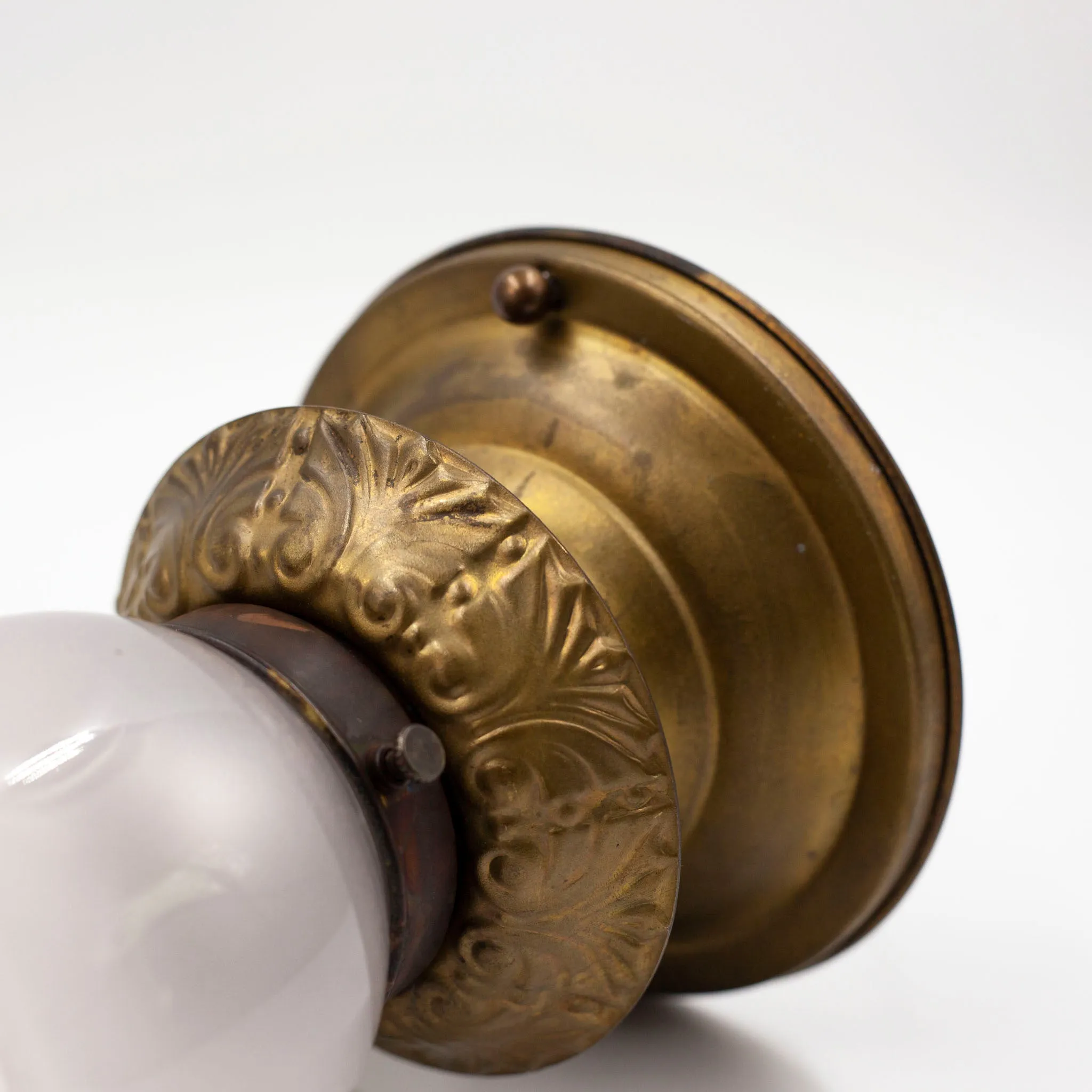 Art Nouveau Ceiling Light w/ Tulip Shade