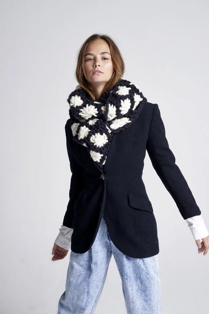Aster Flower Scarf - Merino