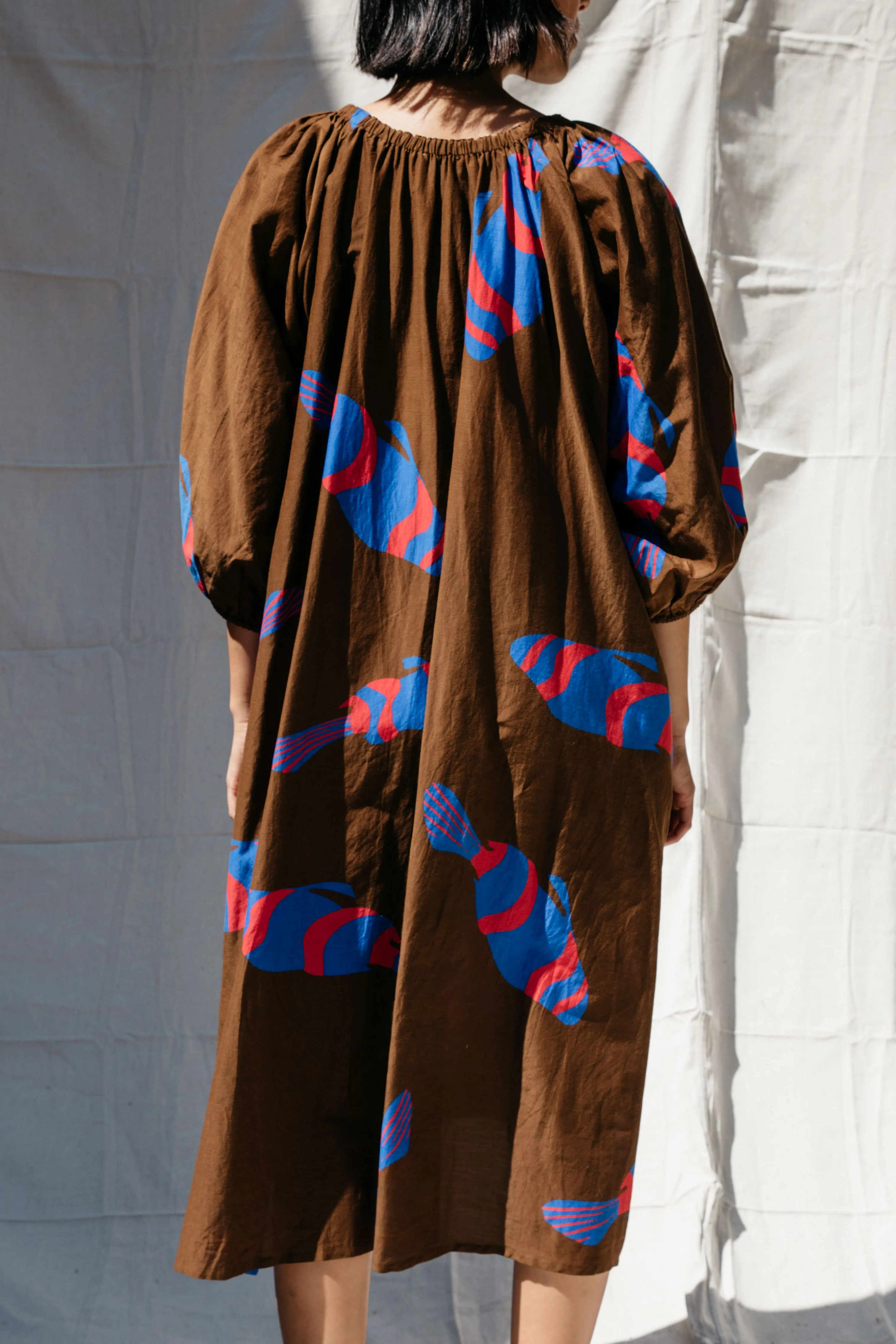Ballad Fish Dress - Chocolate