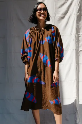 Ballad Fish Dress - Chocolate