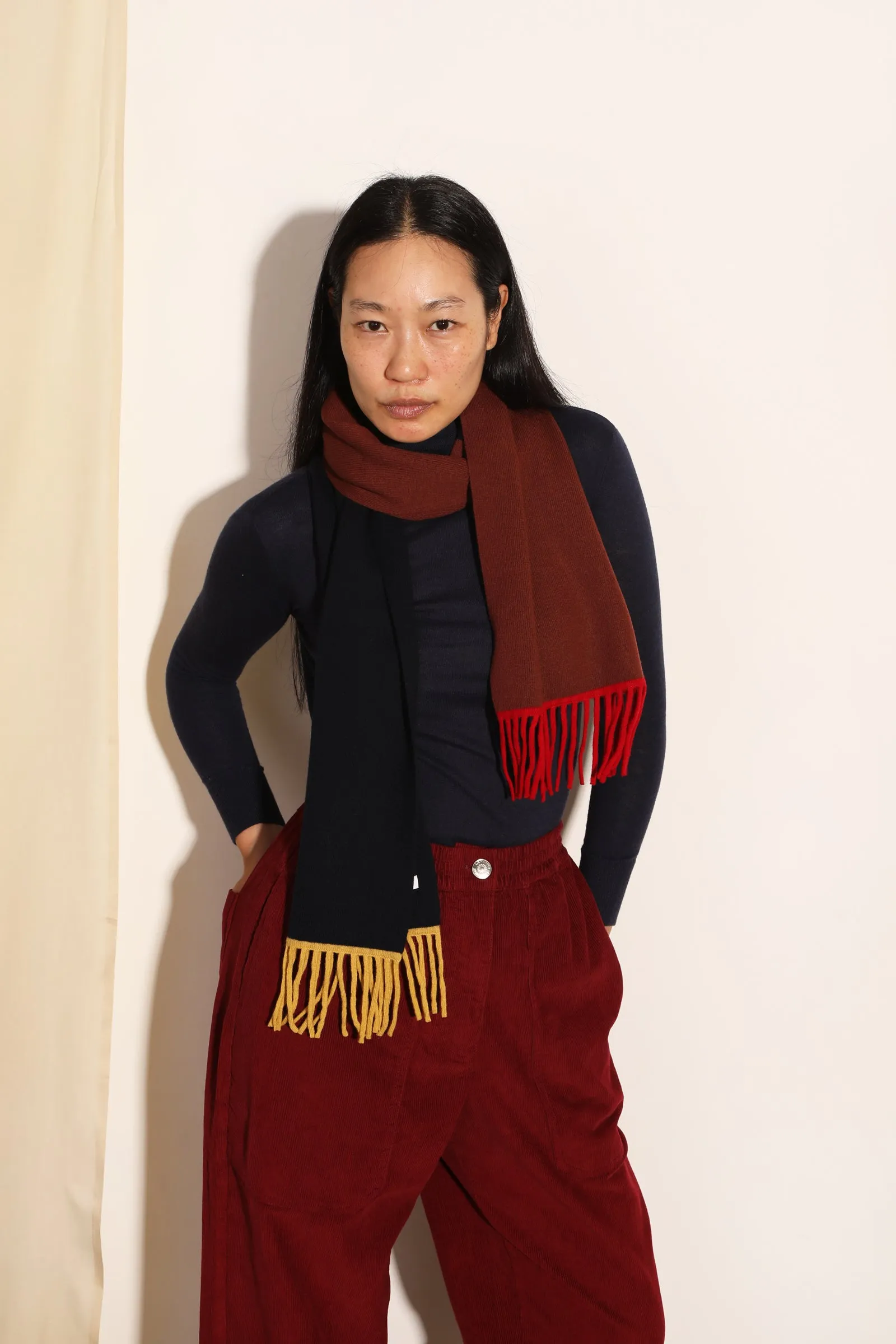 Beckett Trouser Tall Burgundy