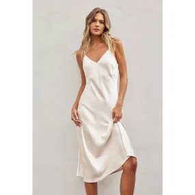 Bella Bias Cut Slip Midi Dress