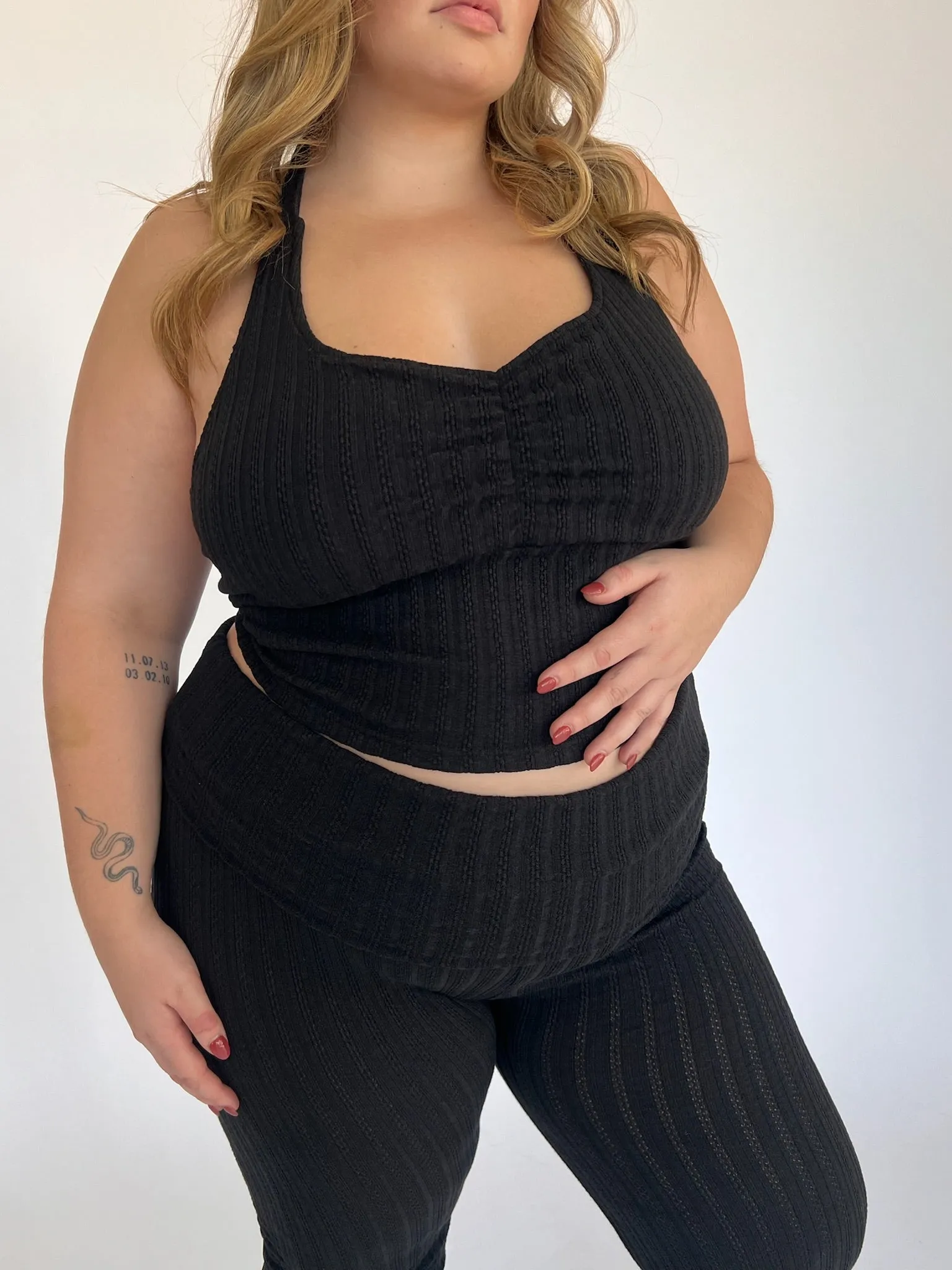 Black Knit Everyday Pants