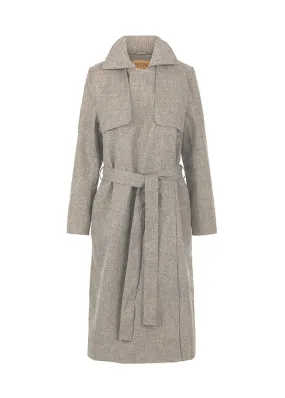 BRGN Second Hand - Vind El Coat Brown Tweed - L