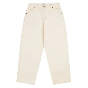 Classic Baggy Denim Pants, Warm White