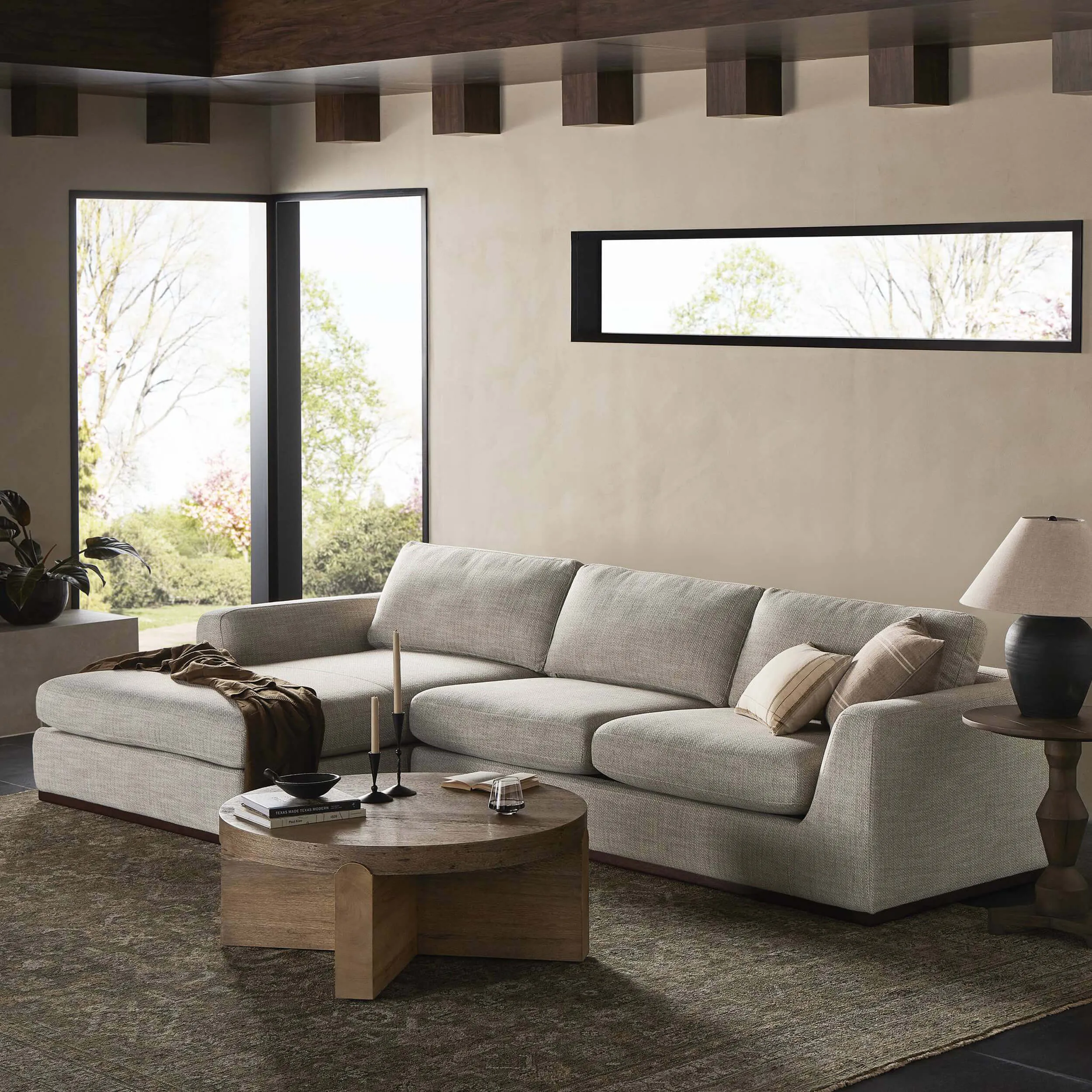 Colt 2 Piece Chaise Sectional, Canton Dove
