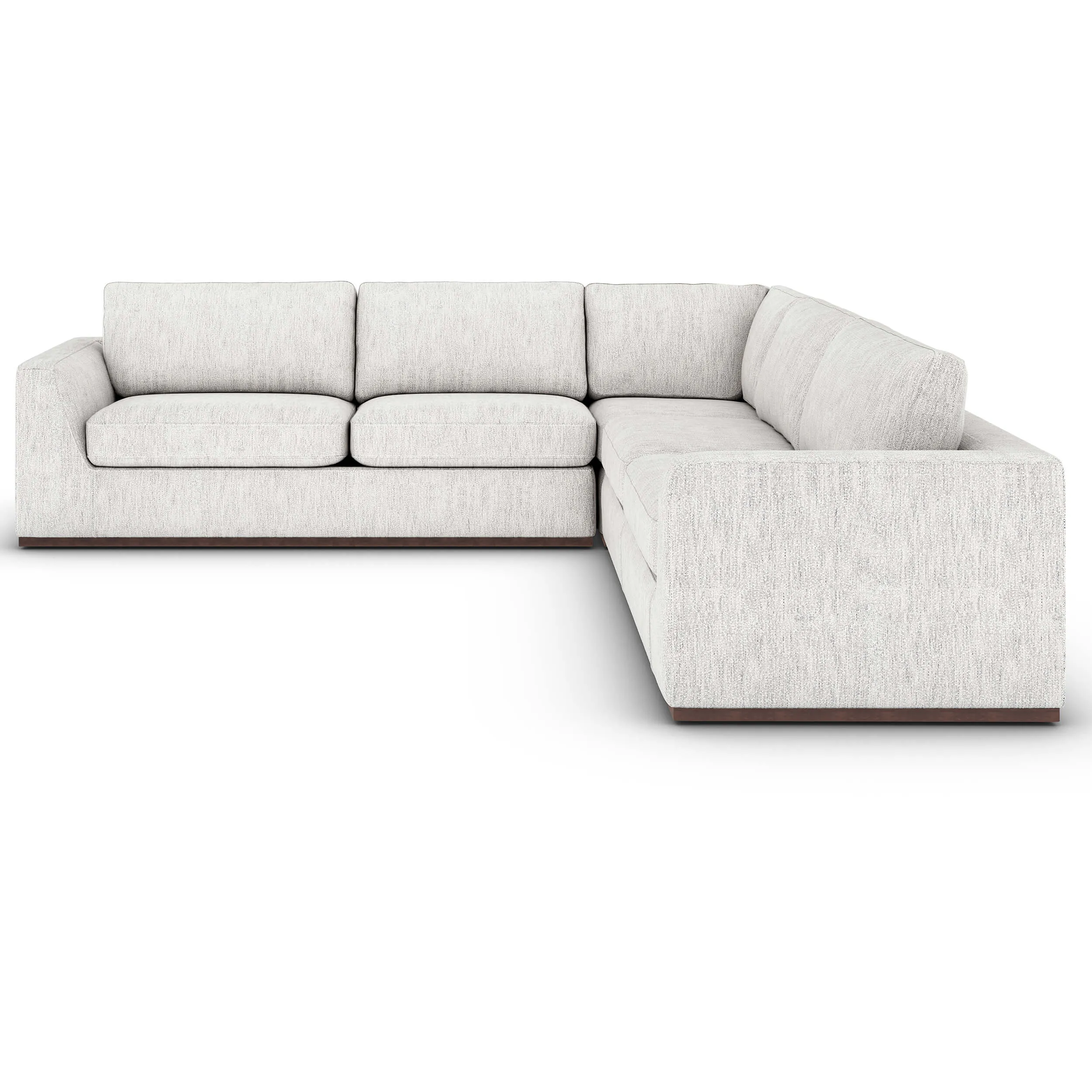 Colt 3 Piece Sectional, Merino Cotton