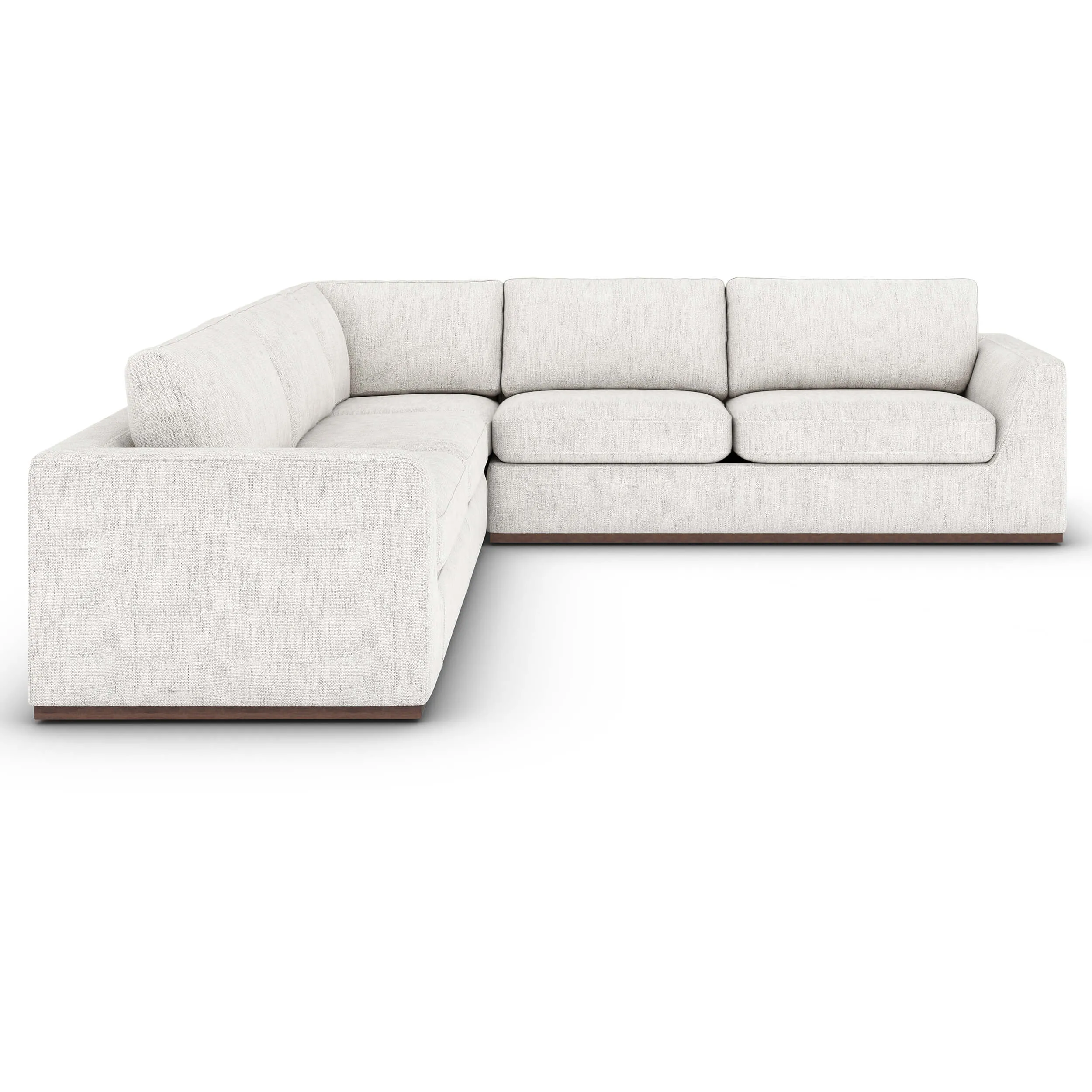 Colt 3 Piece Sectional, Merino Cotton