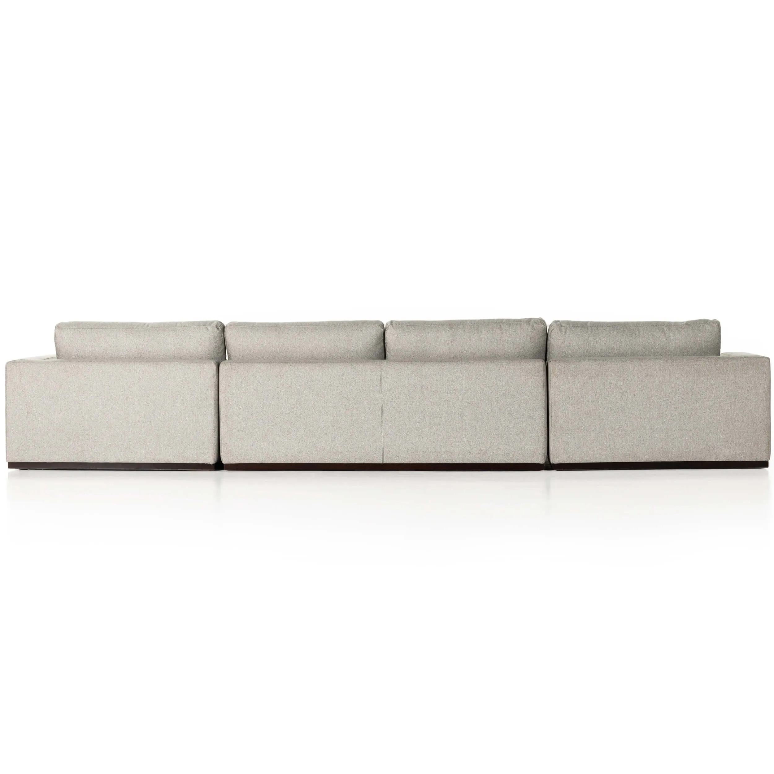 Colt 3 Piece U Sectional, Aldred Silver