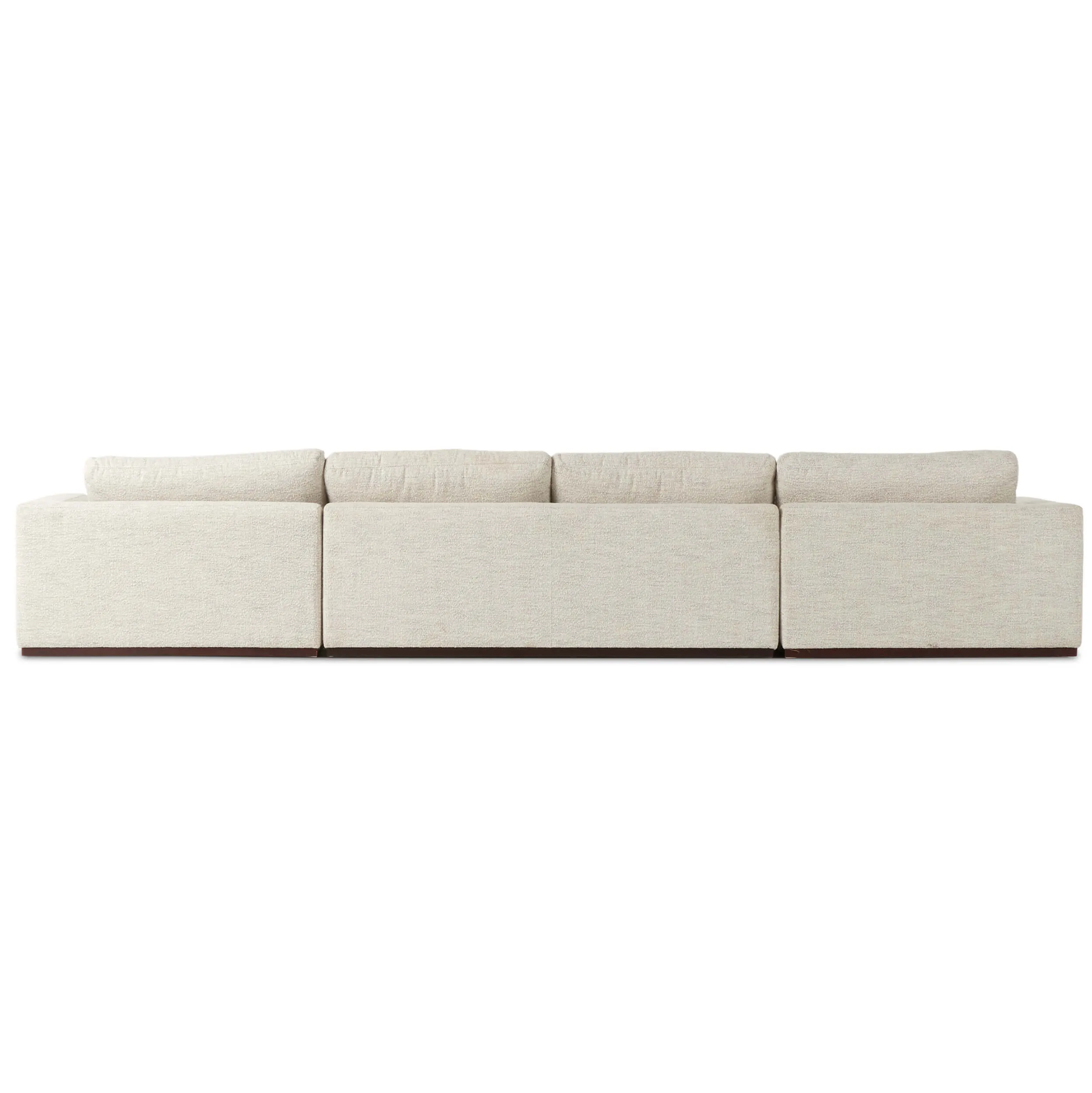 Colt 3 Piece U Sectional, Merino Cotton