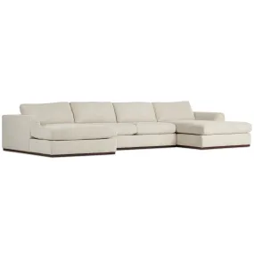 Colt 3 Piece U Sectional, Merino Cotton