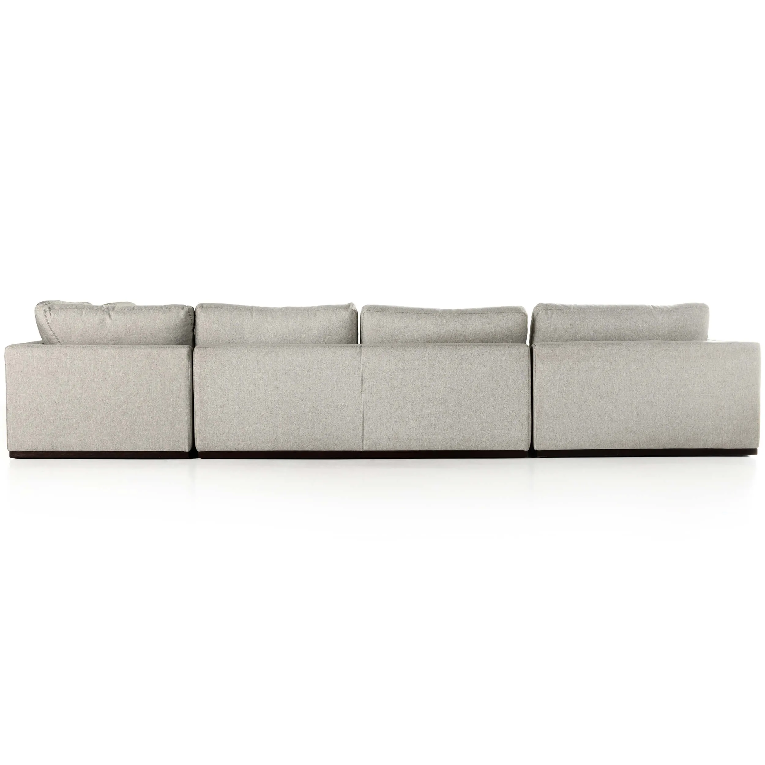 Colt 4 Piece Sectional, Aldred Silver