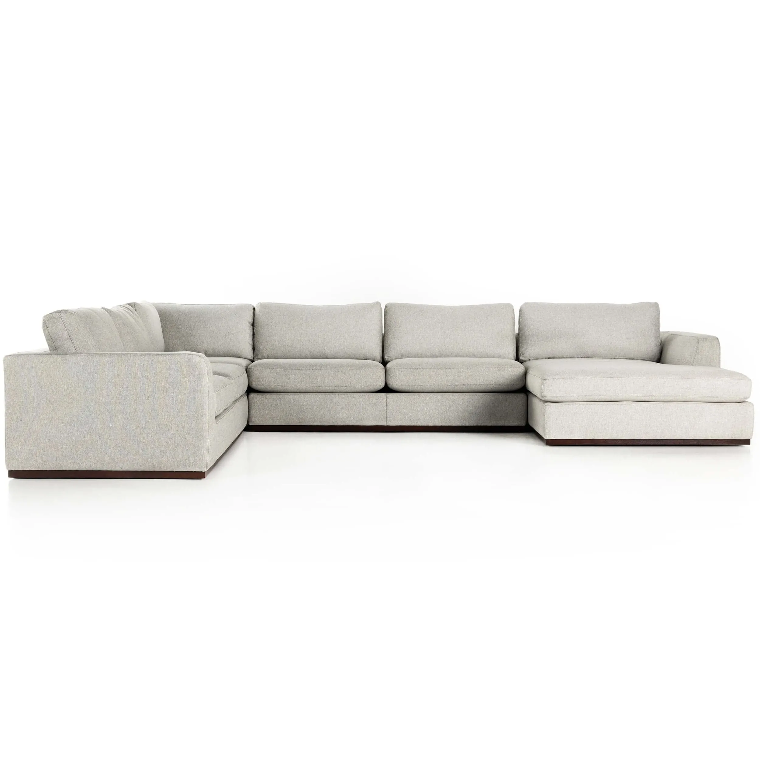 Colt 4 Piece Sectional, Aldred Silver