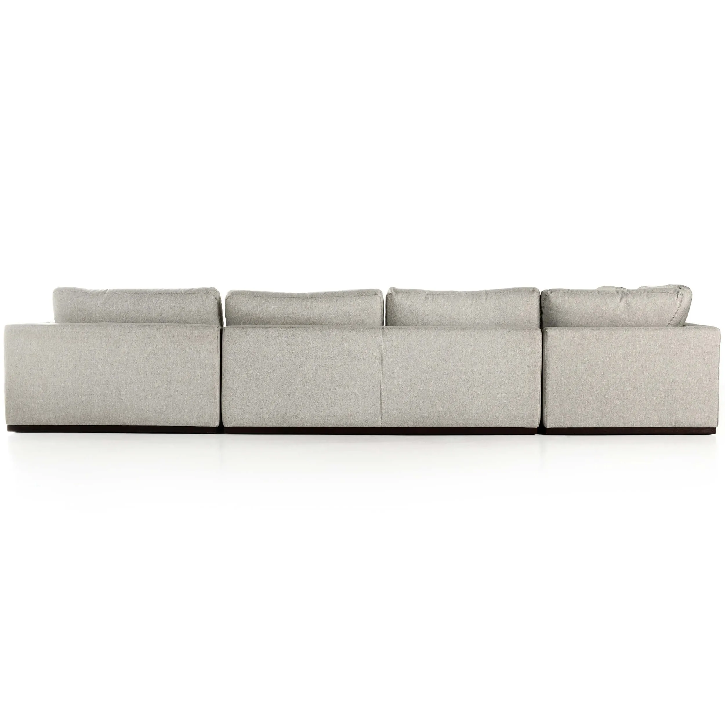 Colt 4 Piece Sectional, Aldred Silver