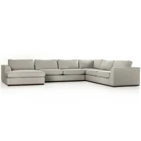 Colt 4 Piece Sectional, Aldred Silver