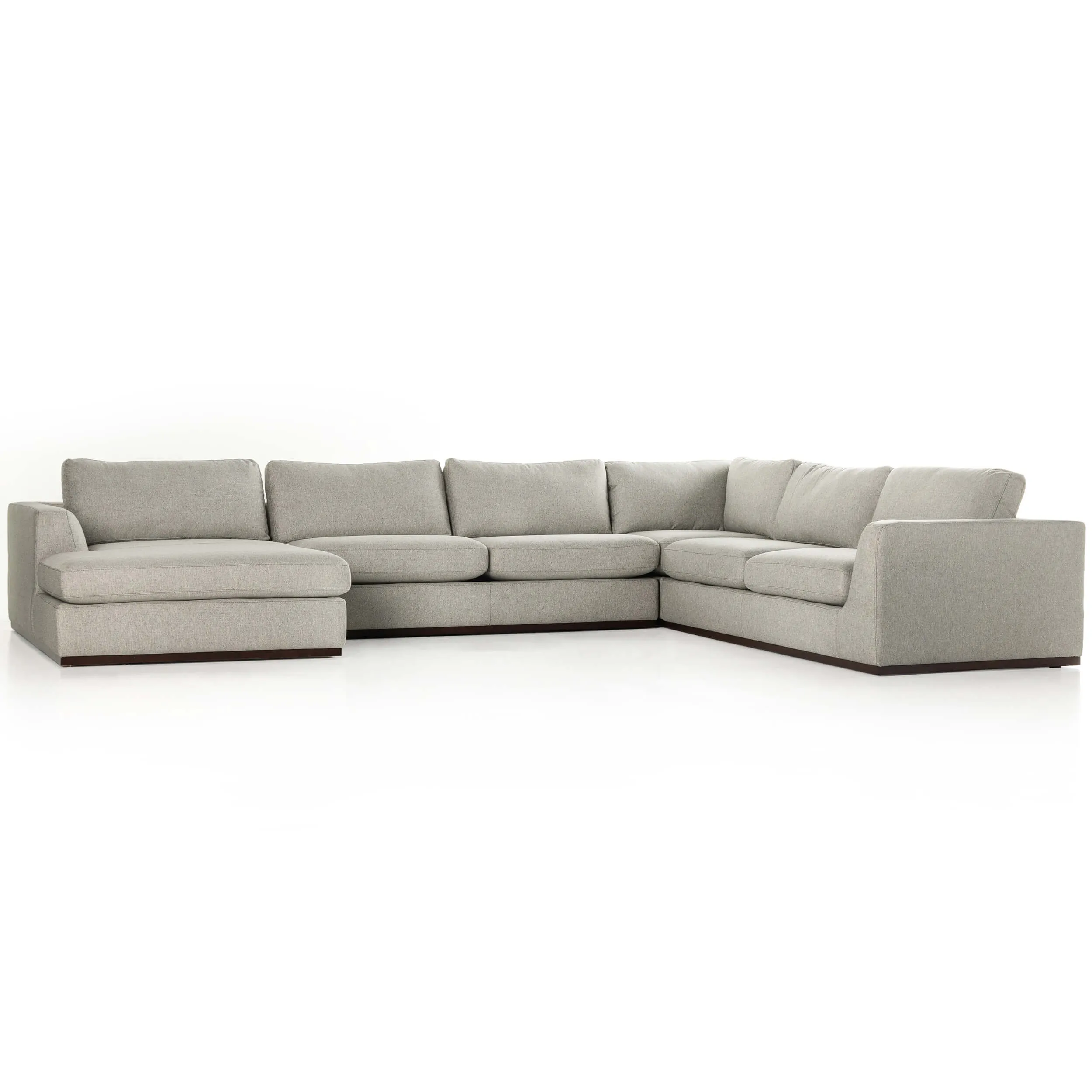 Colt 4 Piece Sectional, Aldred Silver