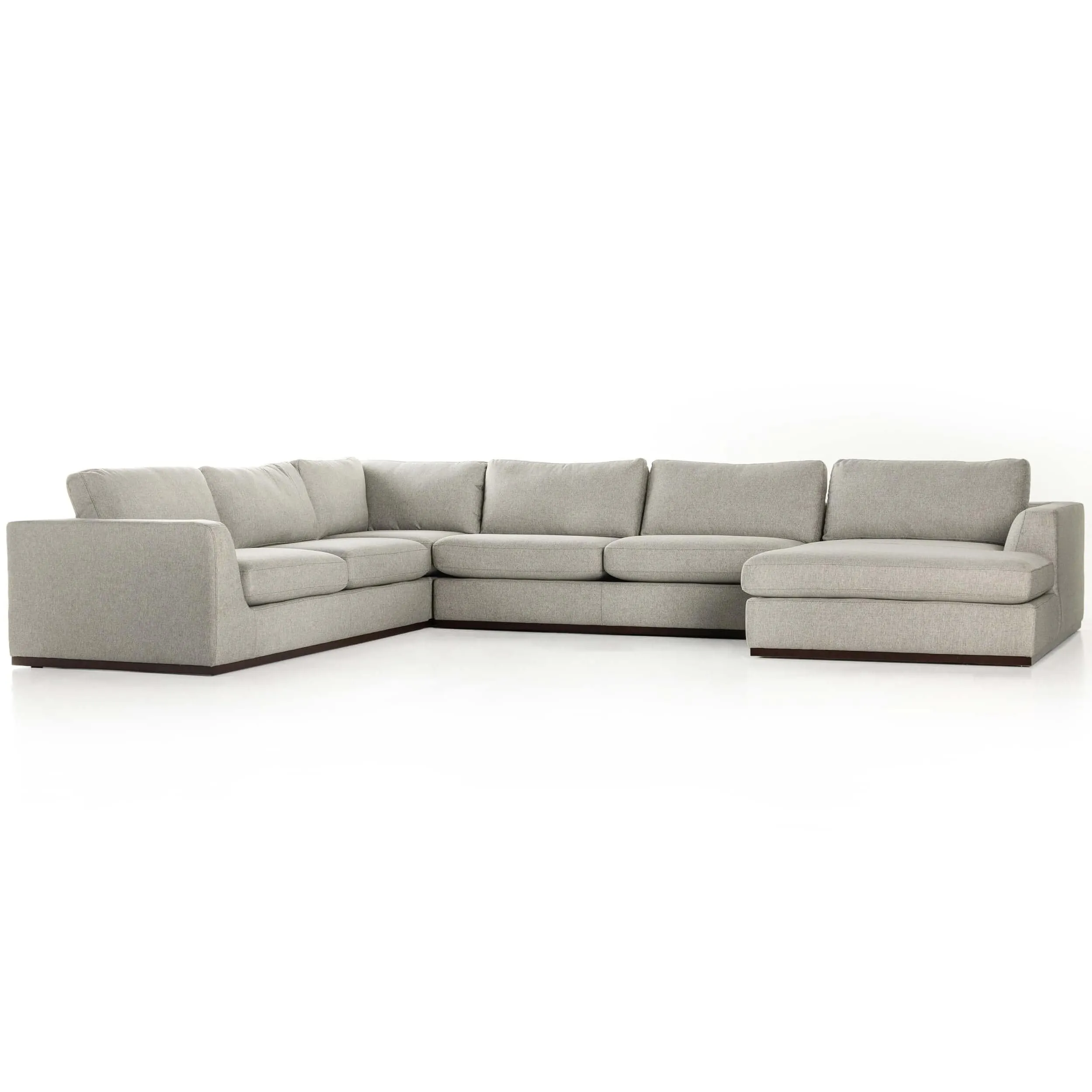 Colt 4 Piece Sectional, Aldred Silver