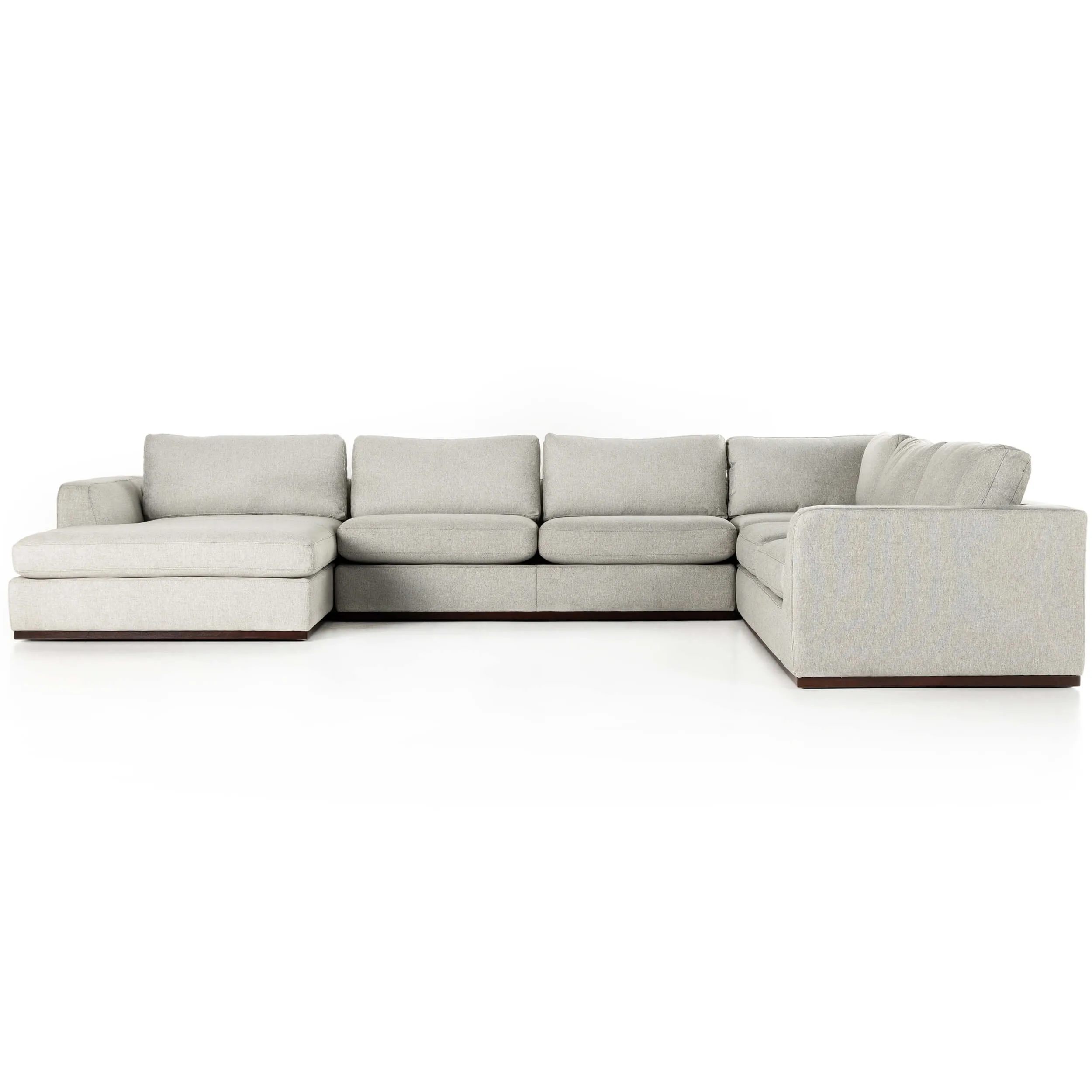 Colt 4 Piece Sectional, Aldred Silver