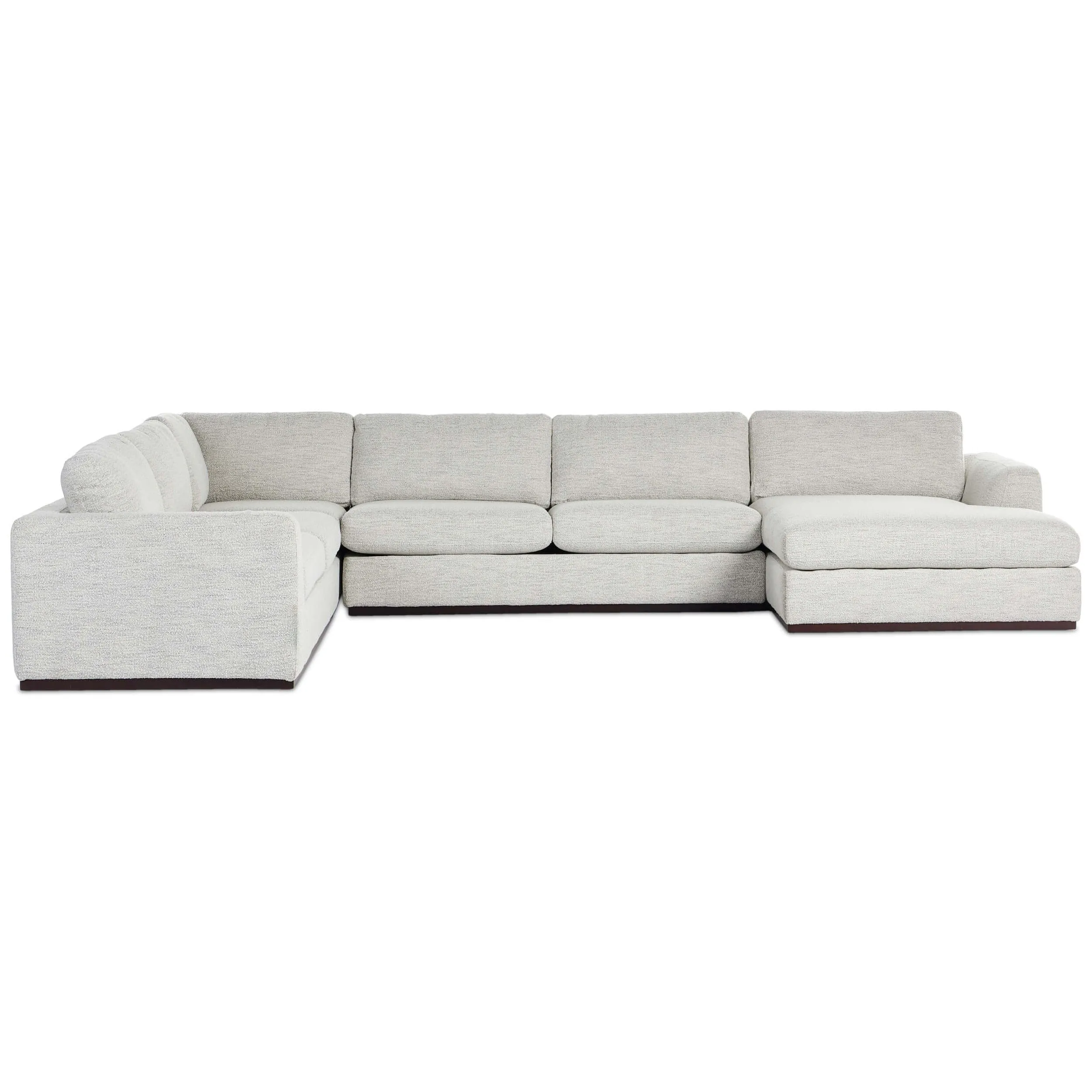 Colt 4 Piece Sectional, Merino Cotton