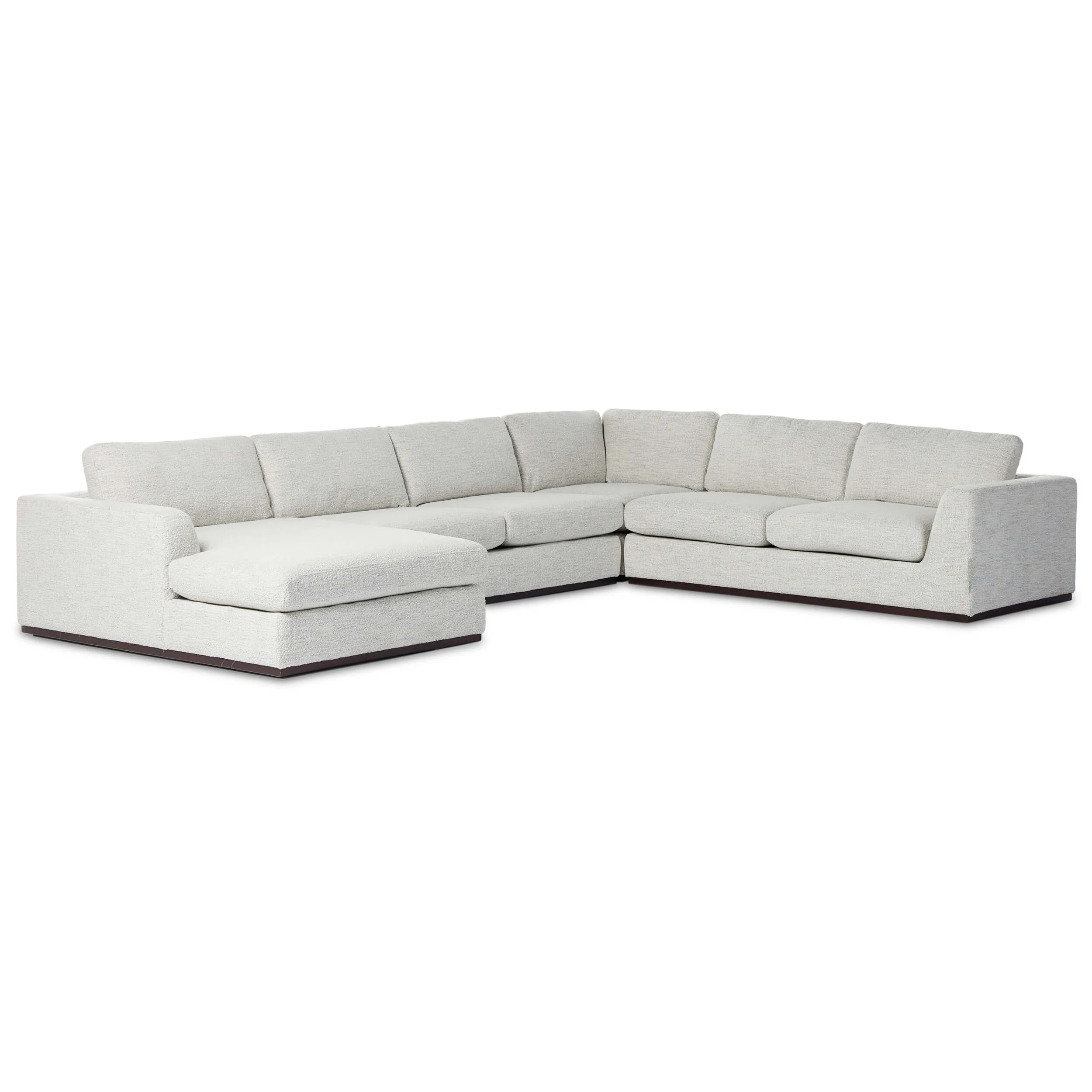 Colt 4 Piece Sectional, Merino Cotton