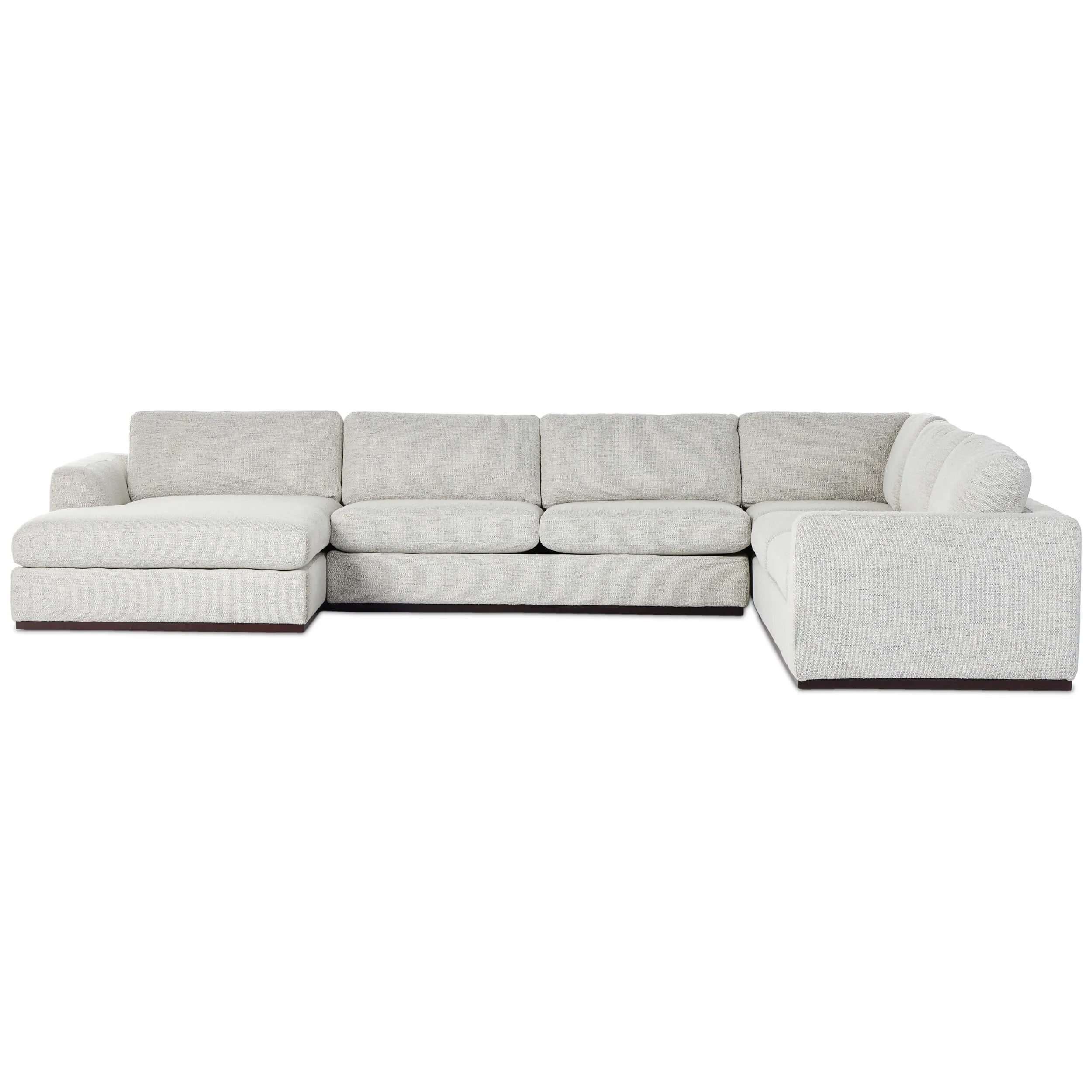 Colt 4 Piece Sectional, Merino Cotton