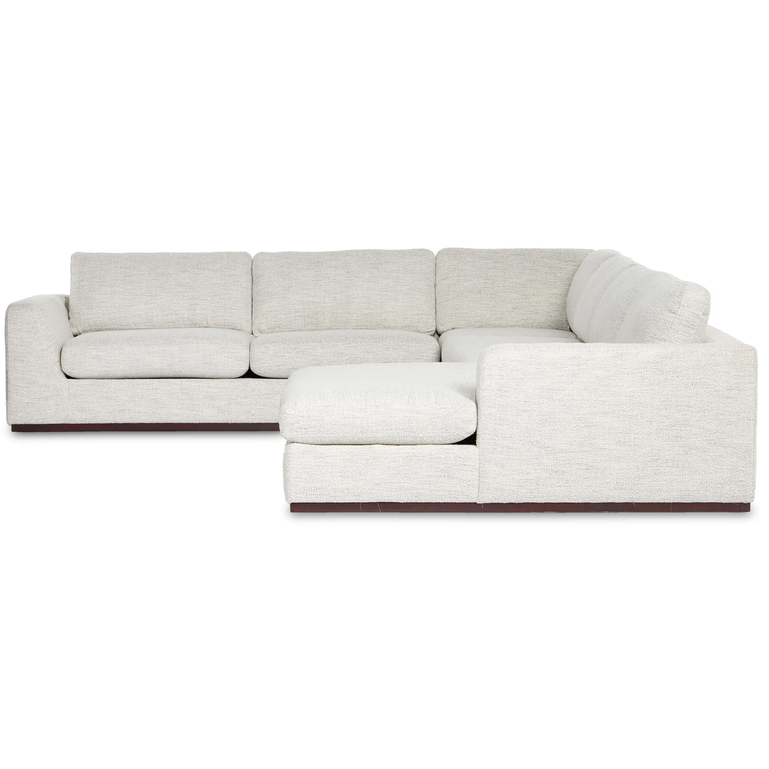 Colt 4 Piece Sectional, Merino Cotton