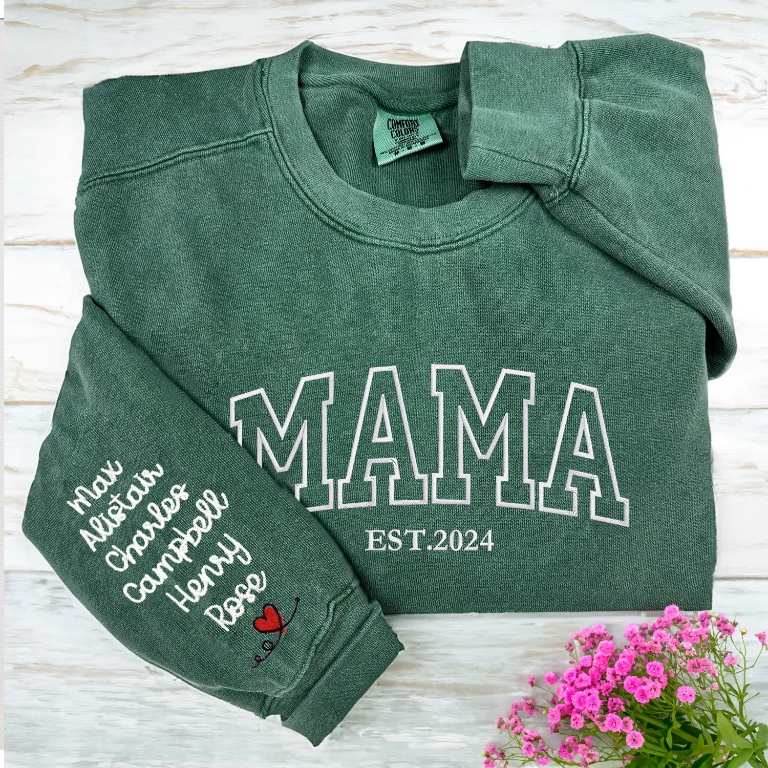 Comfort Color® Embroidered Mama Shirt