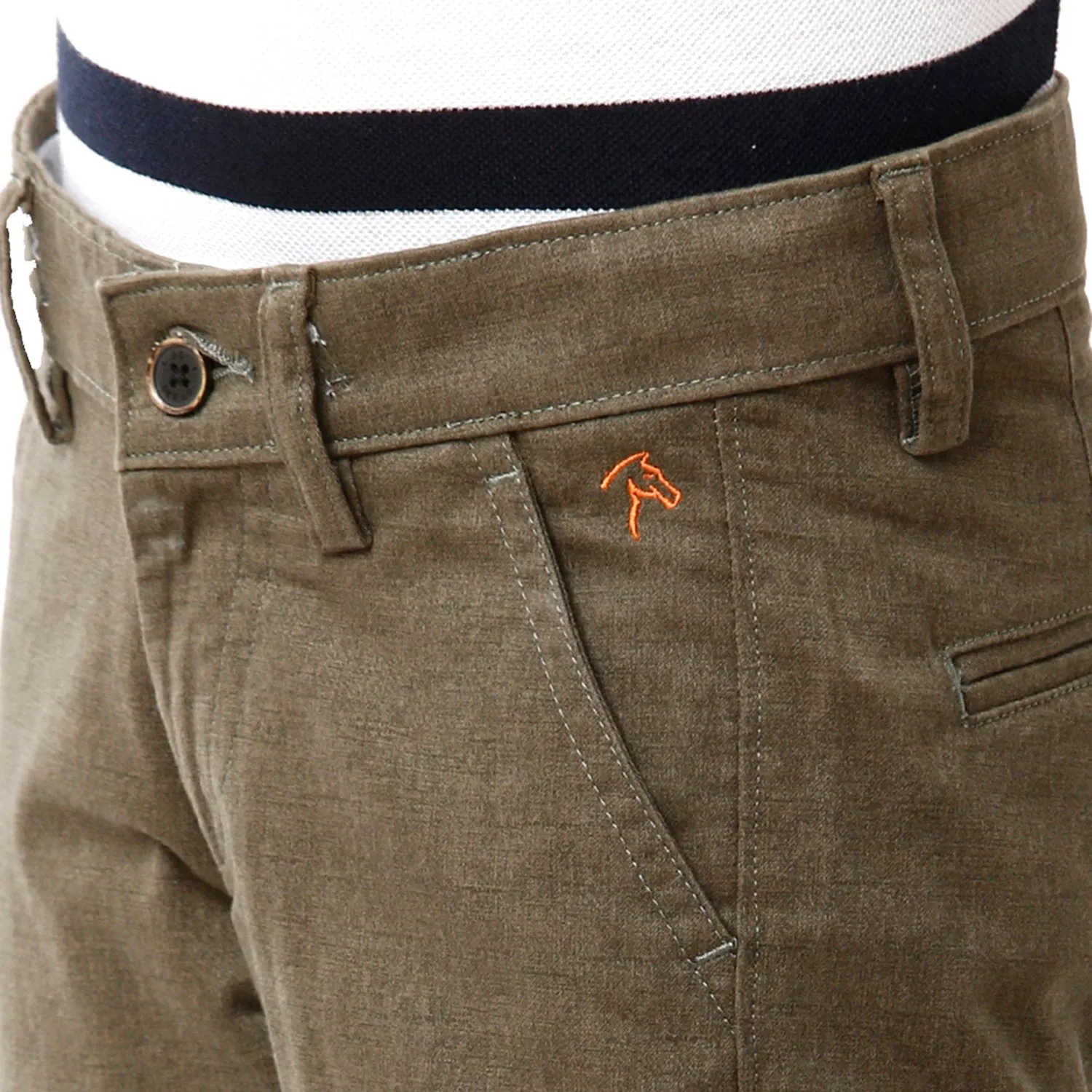 CP BRO BOYS Cotton Solid Slim Fit Dark Green Color Trouser - BBTR S2 01 B