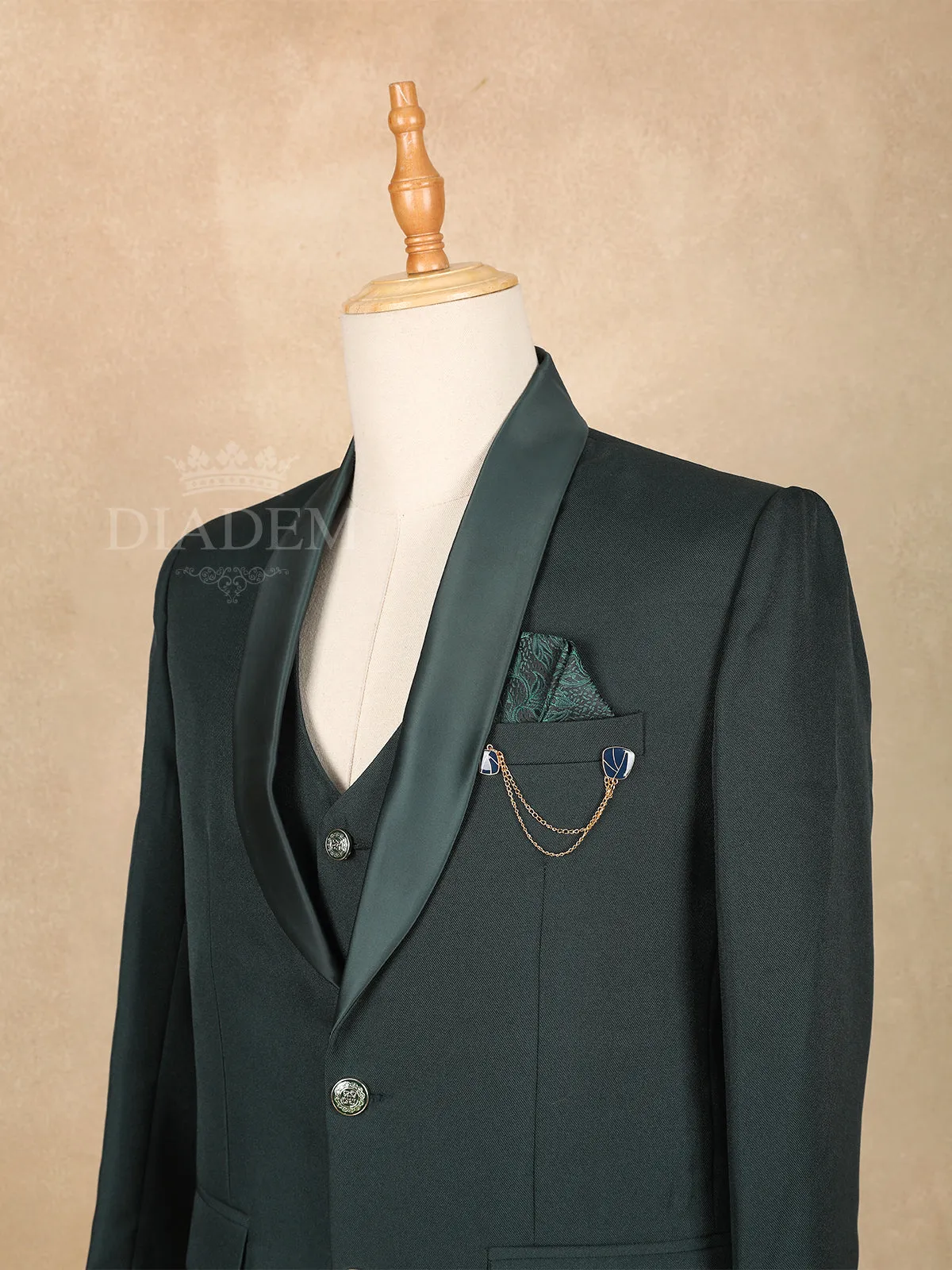 Dark Green Men's Suit