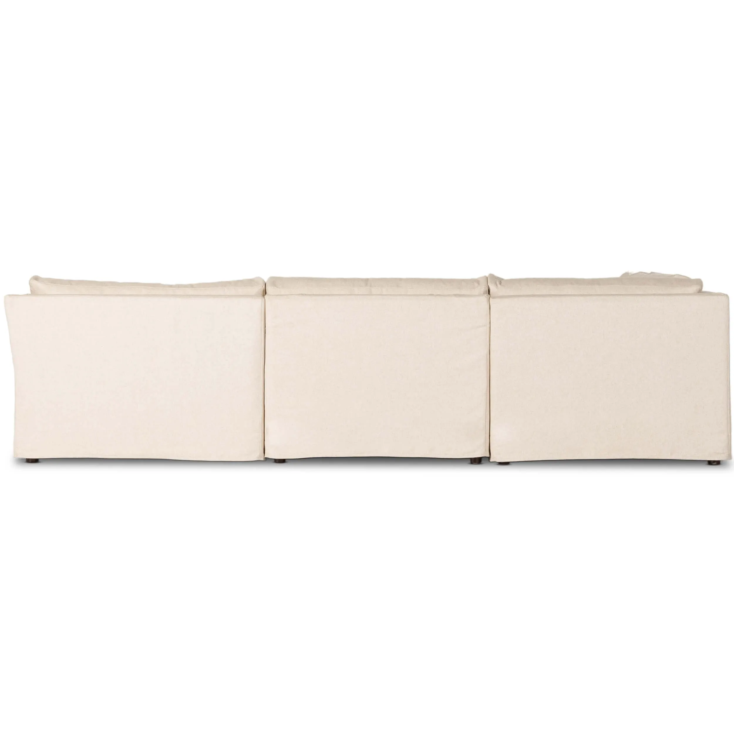 Delray 5 Piece Slipcover Sectional, Evere Oatmeal