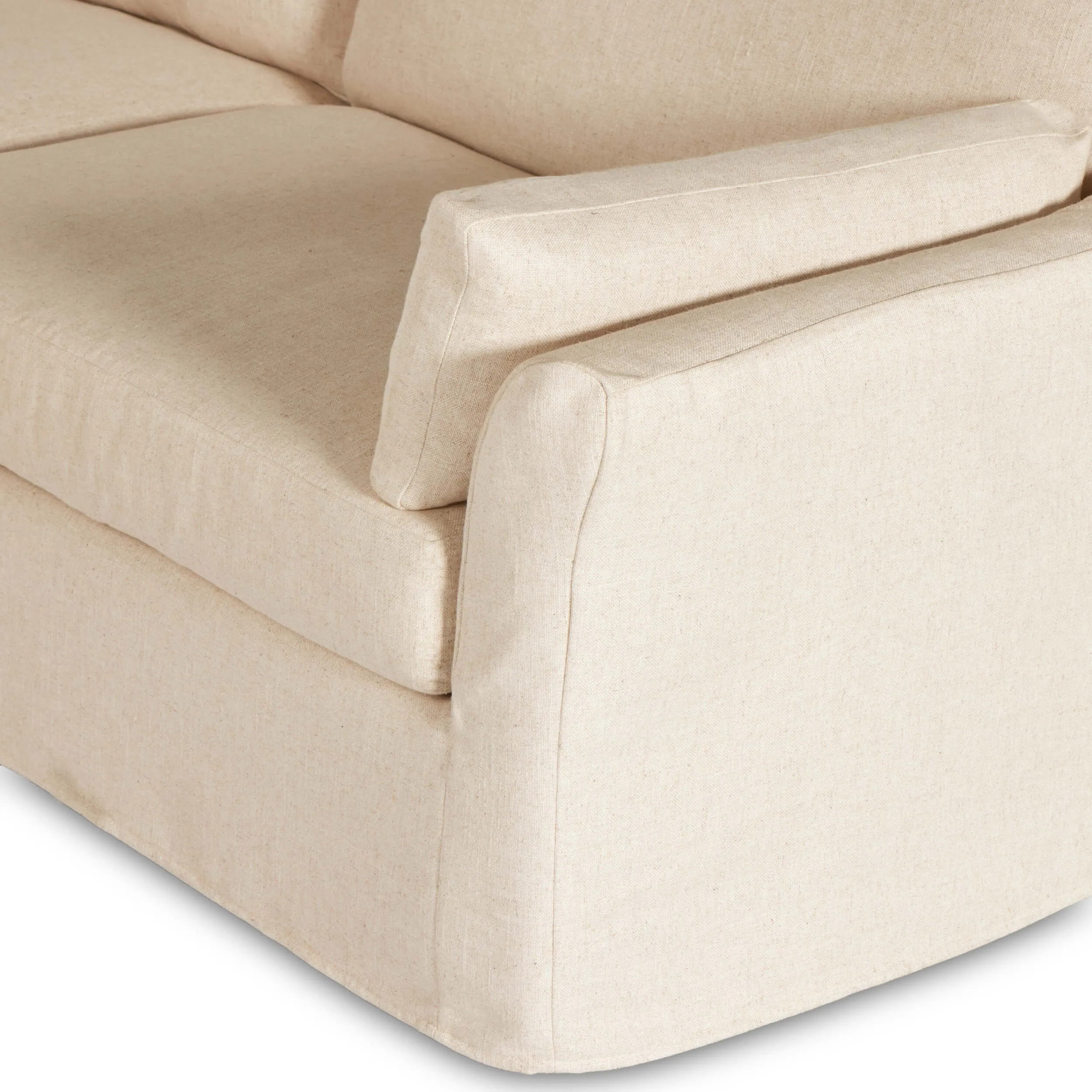 Delray 8 Piece Slipcover Sectional, Evere Oatmeal