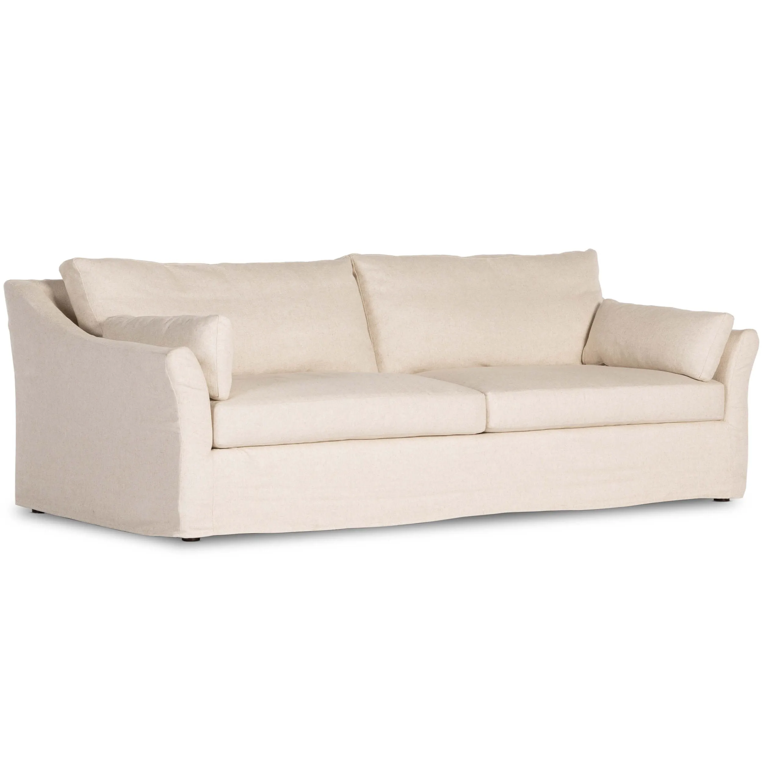 Delray Slipcover Sofa, Evere Oatmeal