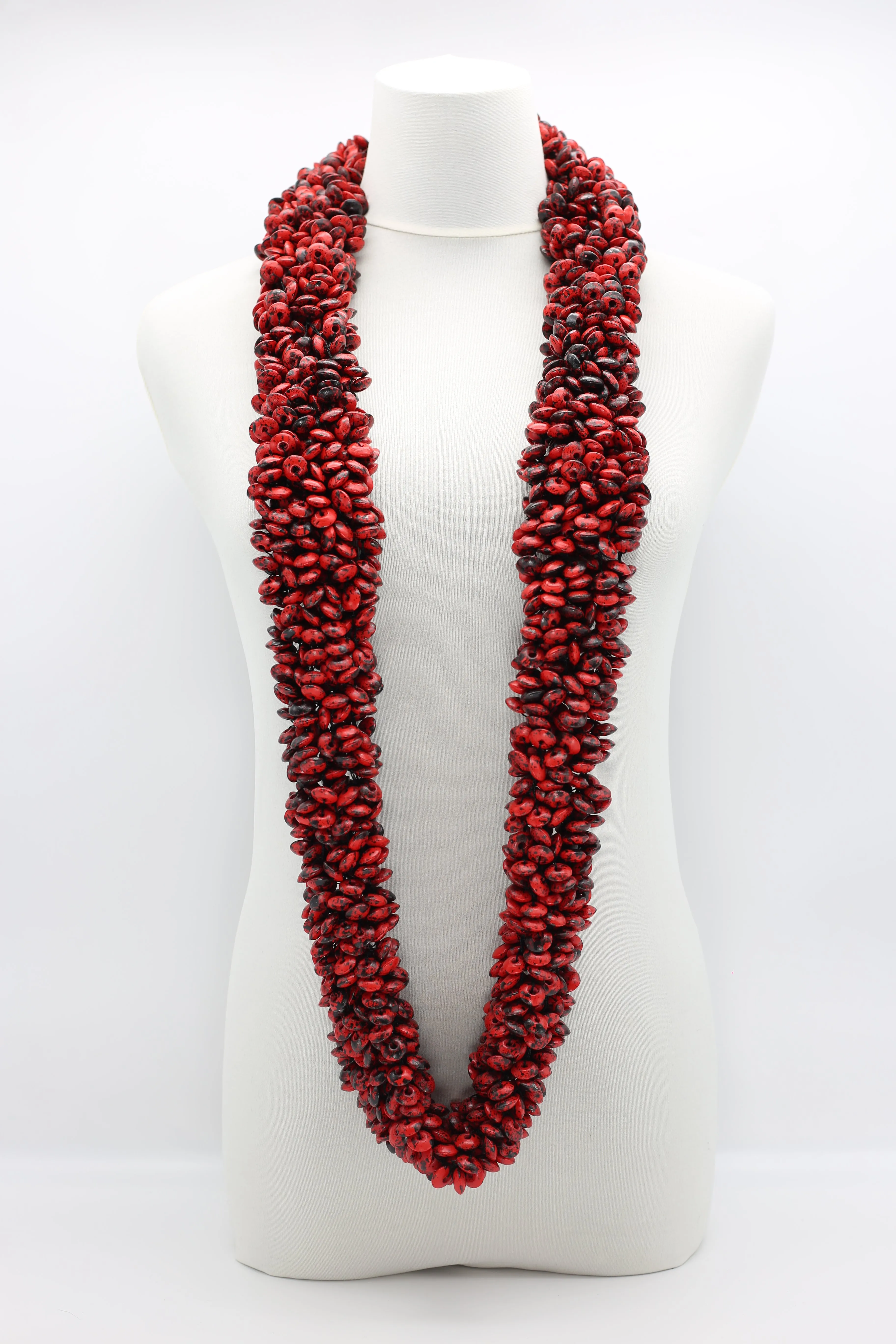Donut wooden beads fishnet infinity