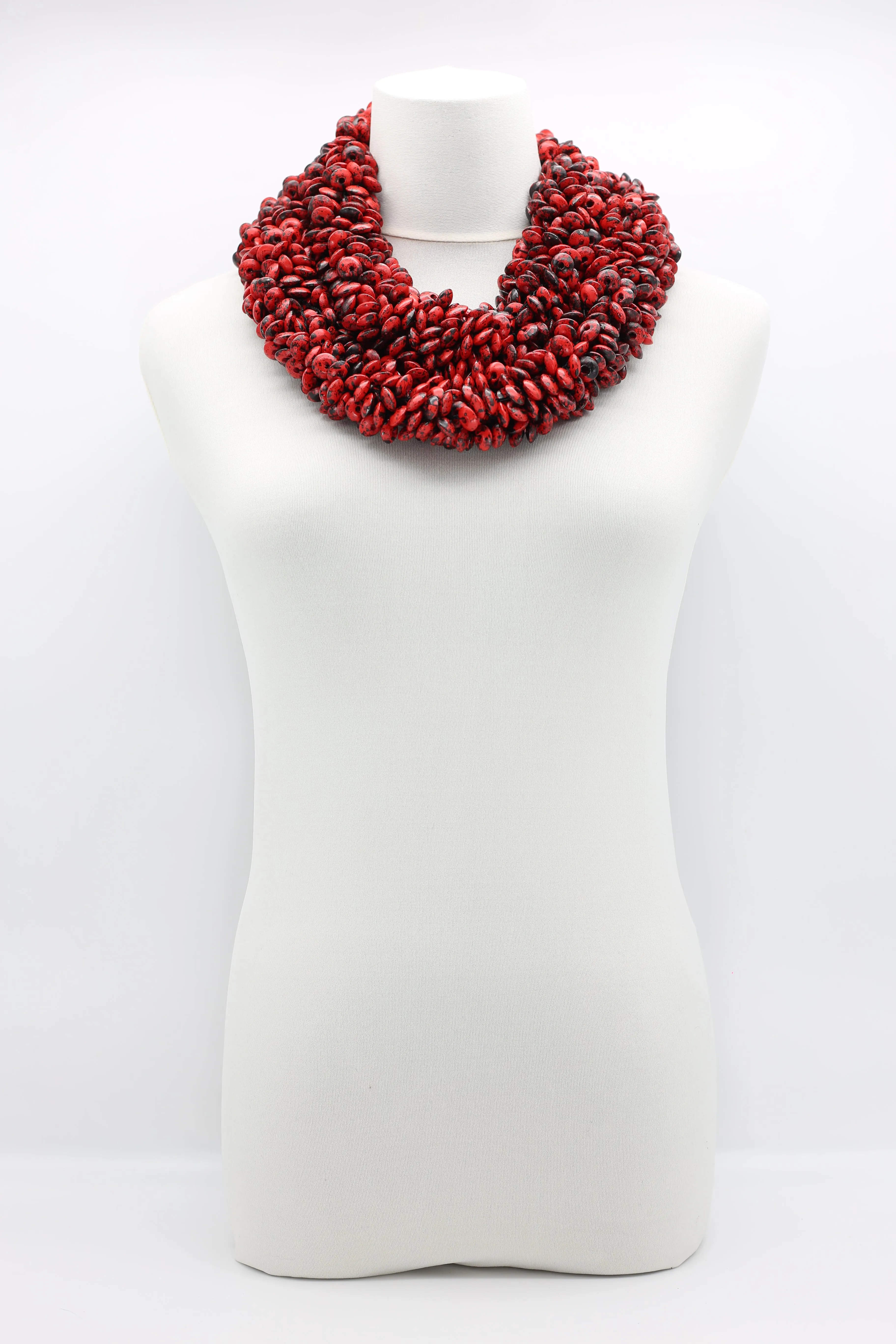 Donut wooden beads fishnet infinity