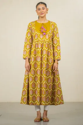 Ego - Beehive 1 piece - Dhani - Cotton - Flared Cut - Hand Screen Print