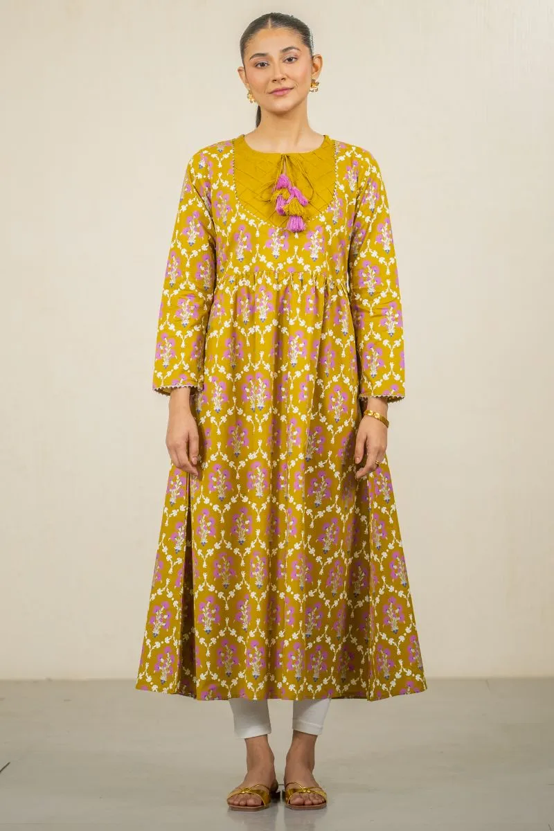 Ego - Beehive 1 piece - Dhani - Cotton - Flared Cut - Hand Screen Print