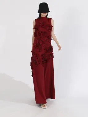 Elegant Empire Waist Spliced Appliques Formal Dress