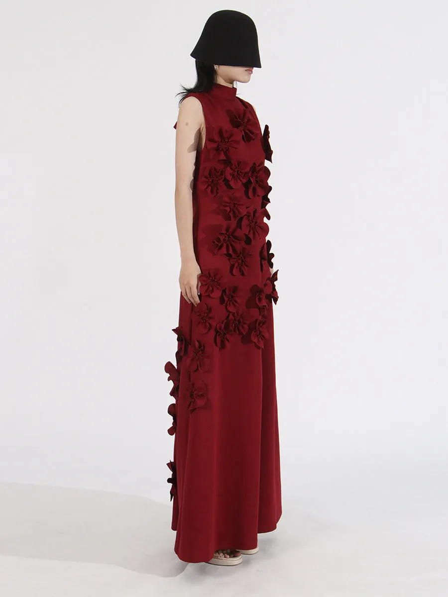 Elegant Empire Waist Spliced Appliques Formal Dress