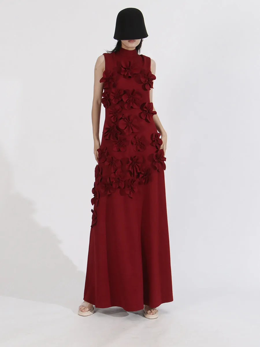 Elegant Empire Waist Spliced Appliques Formal Dress