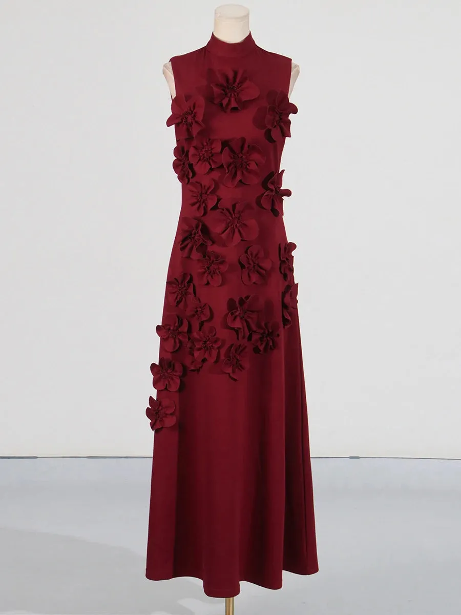 Elegant Empire Waist Spliced Appliques Formal Dress