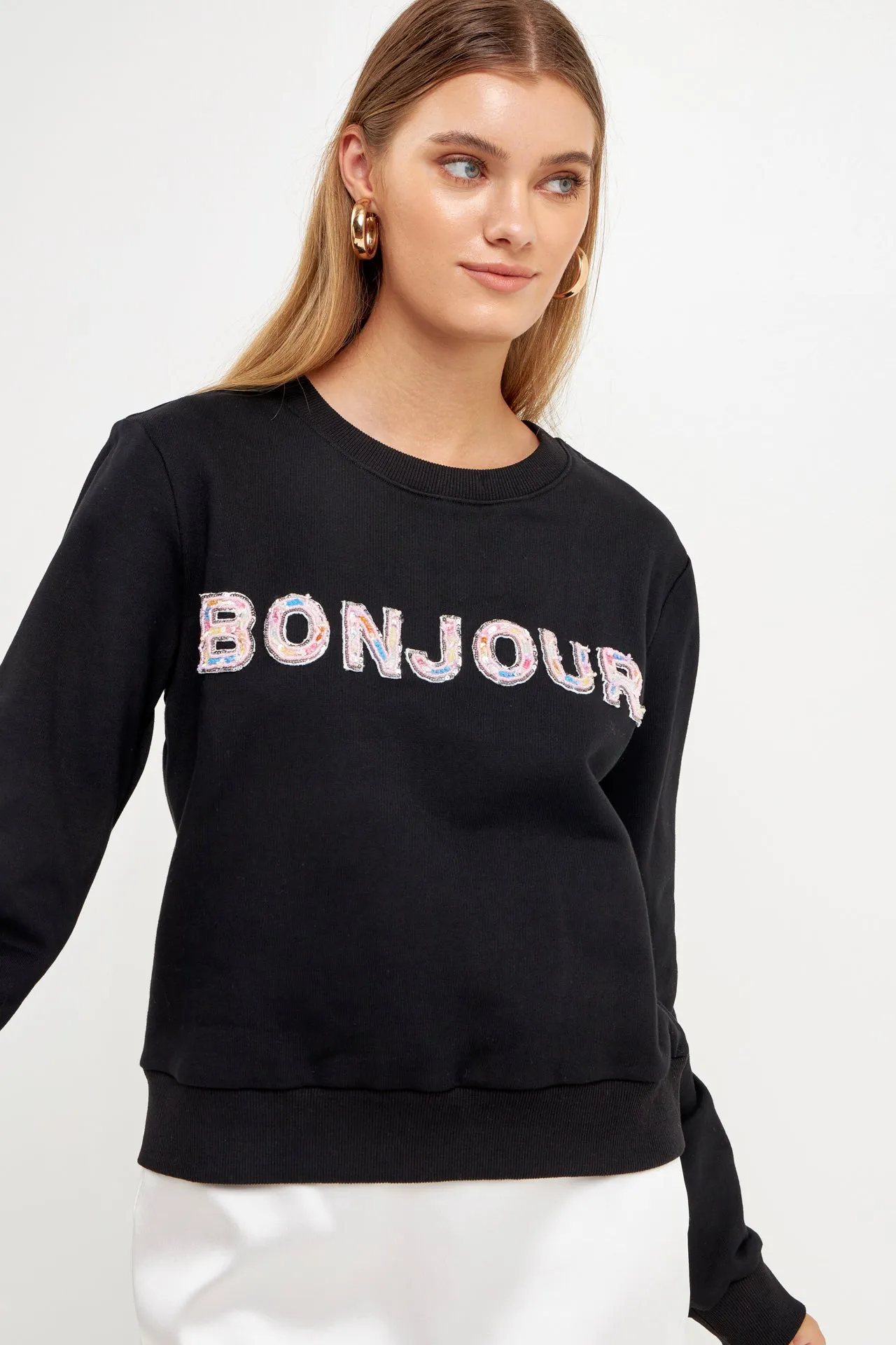 Endless Rose - Lettering Beads Sweatshirt