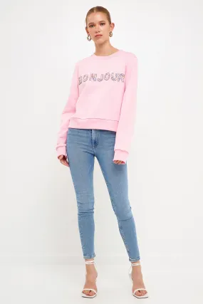 Endless Rose - Lettering Beads Sweatshirt