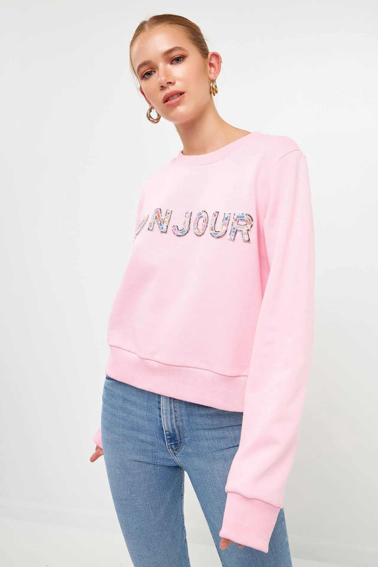 Endless Rose - Lettering Beads Sweatshirt